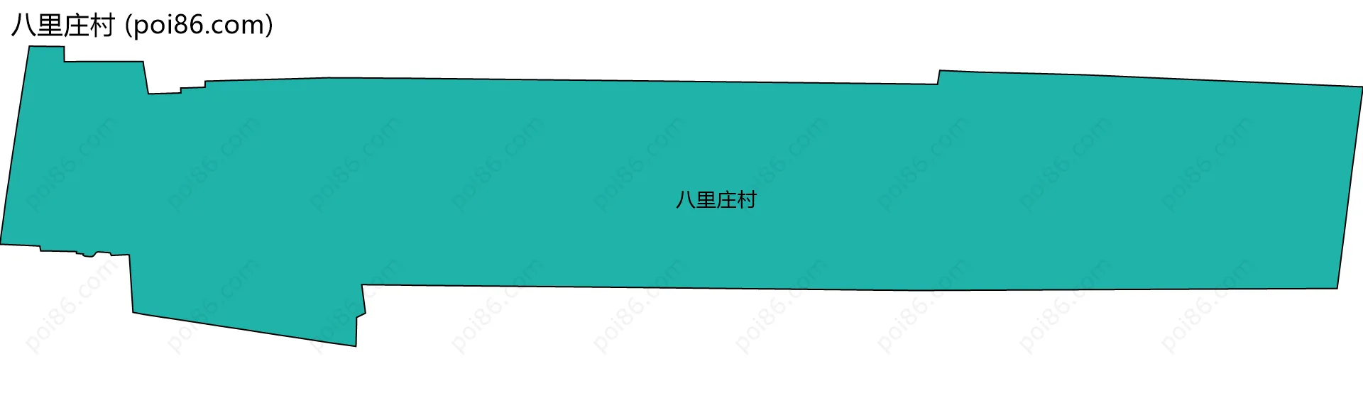 八里庄村边界地图