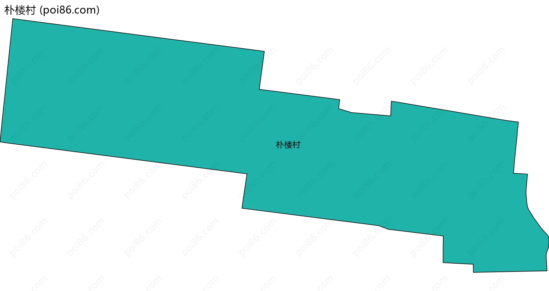 朴楼村边界地图