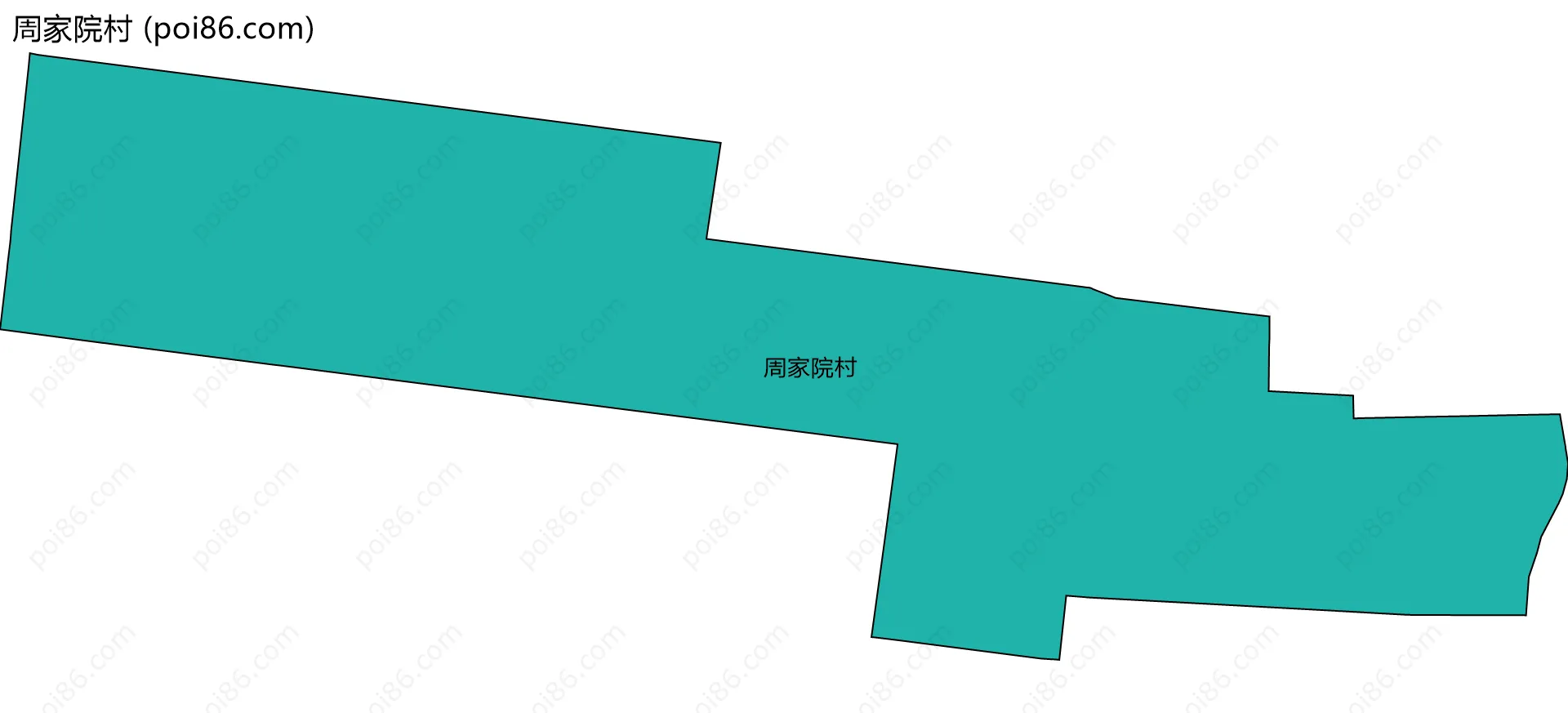 周家院村边界地图