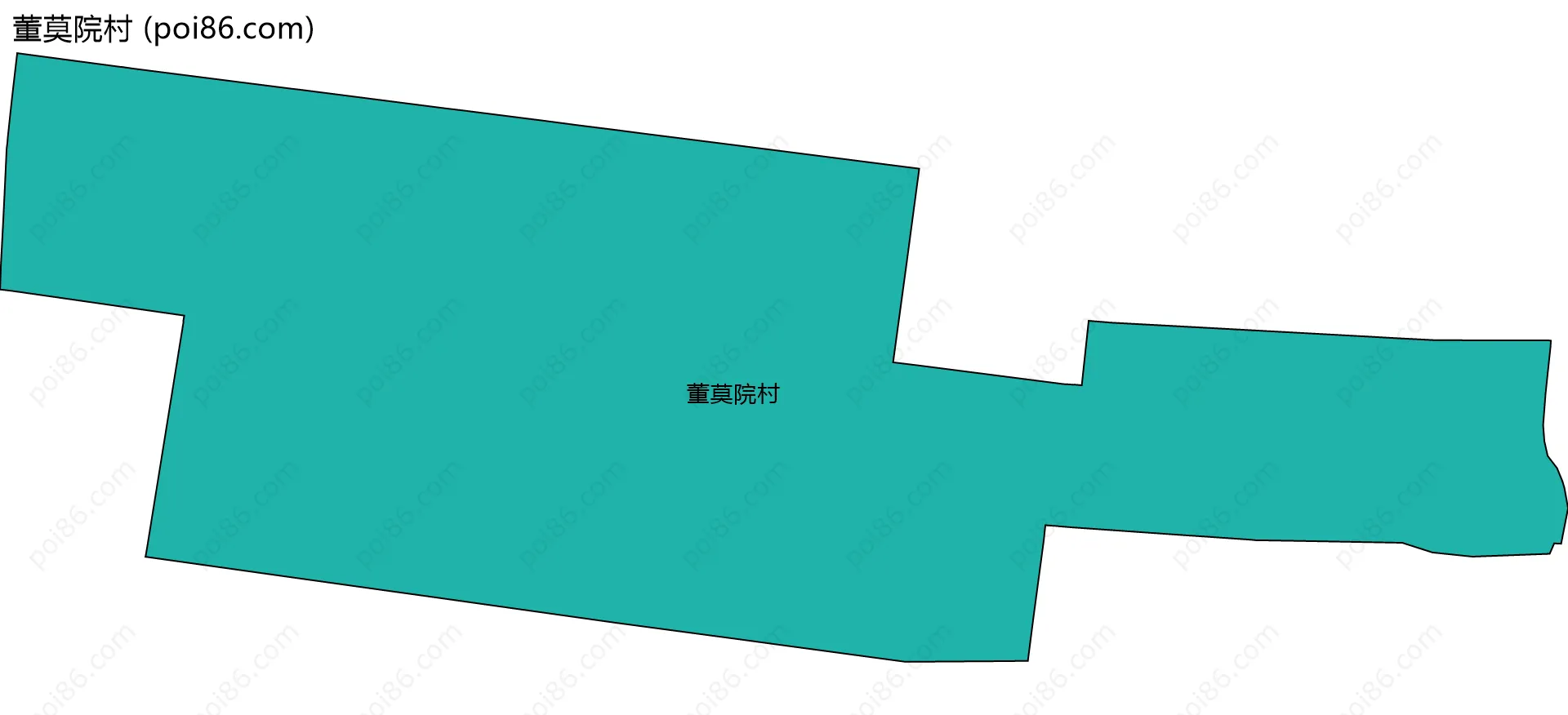 董莫院村边界地图