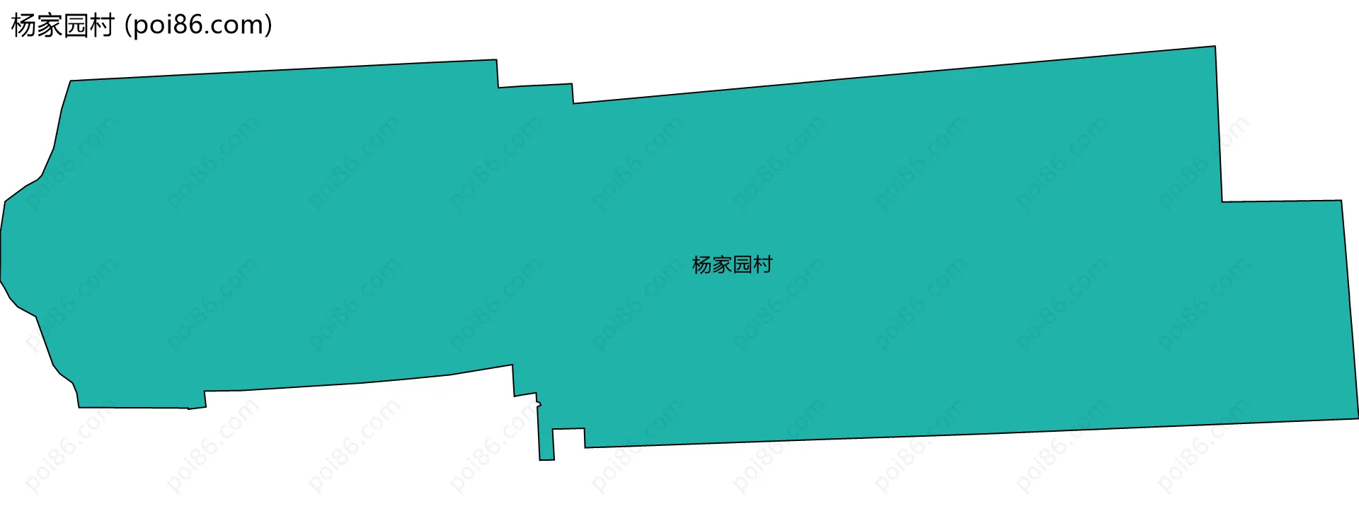 杨家园村边界地图