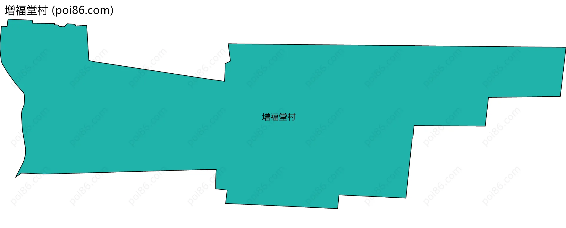 增福堂村边界地图