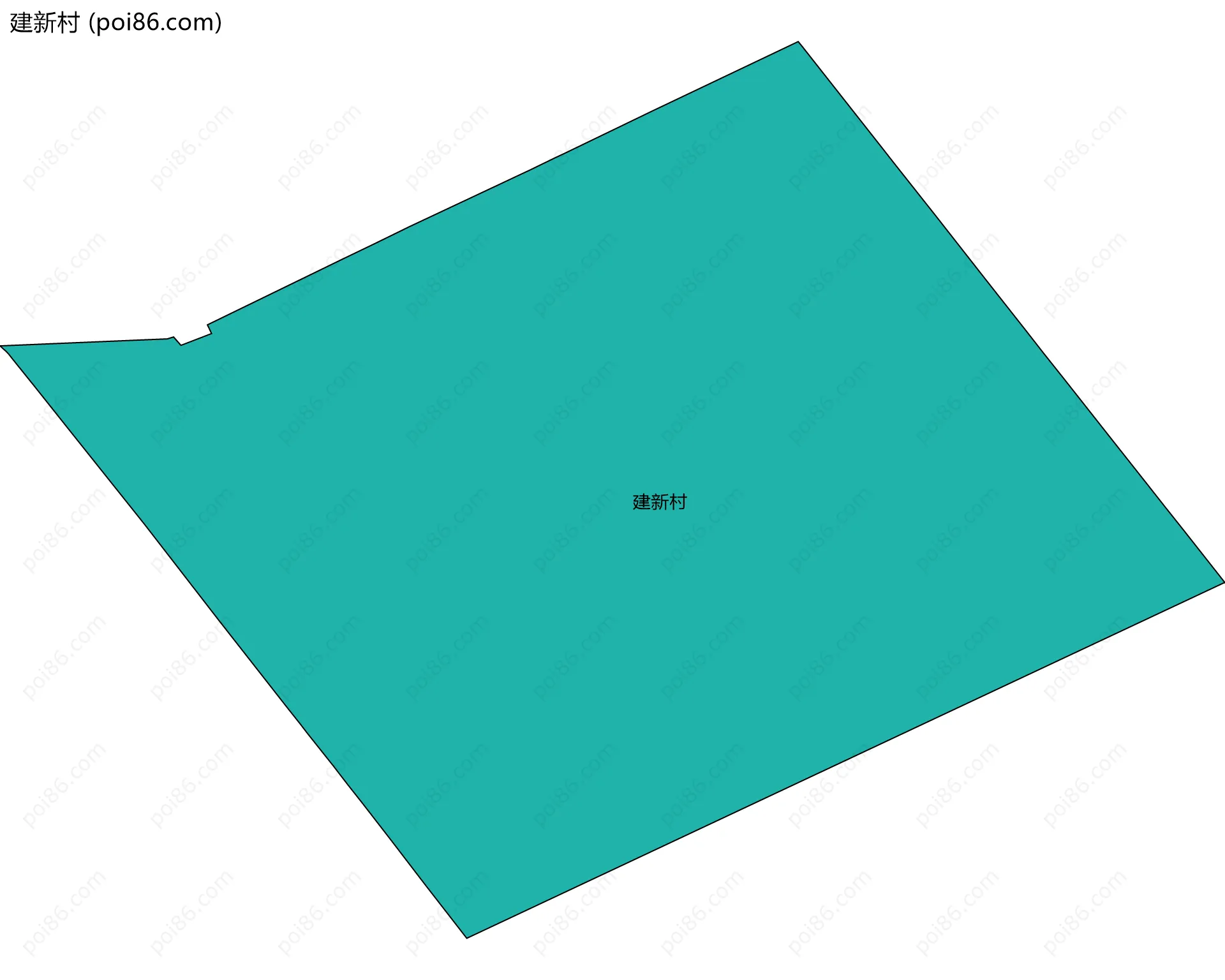 建新村边界地图