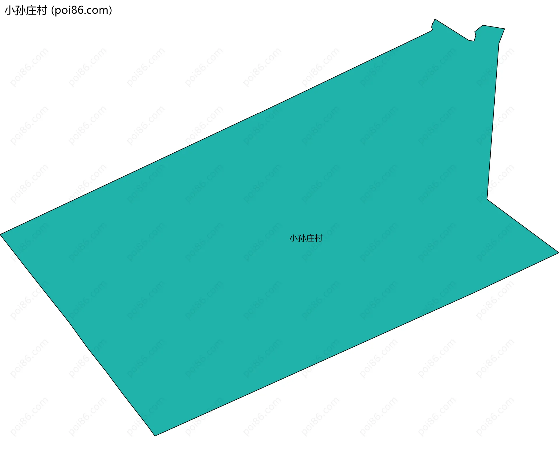 小孙庄村边界地图