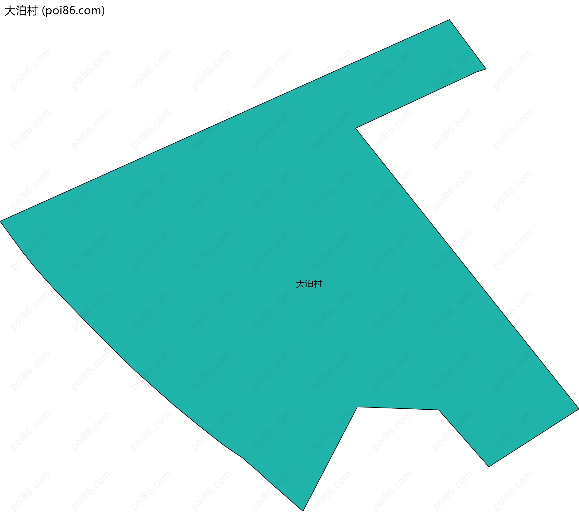 大泊村边界地图