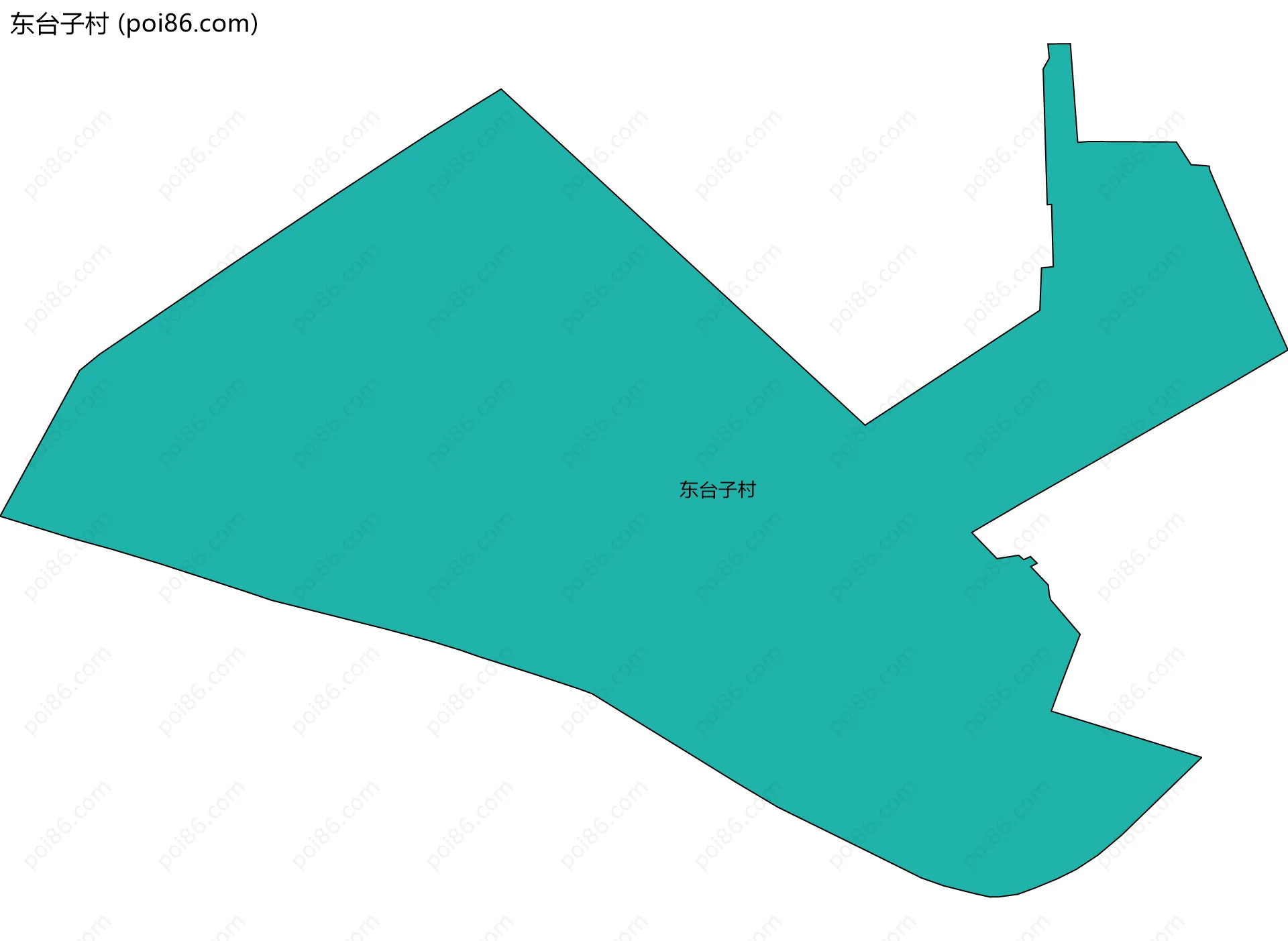 东台子村边界地图