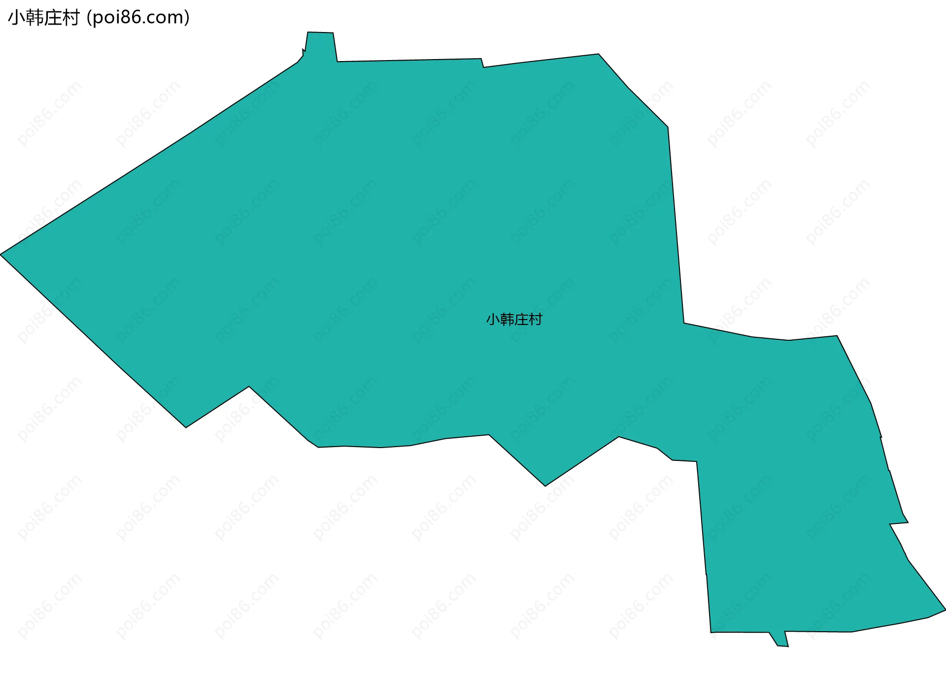 小韩庄村边界地图