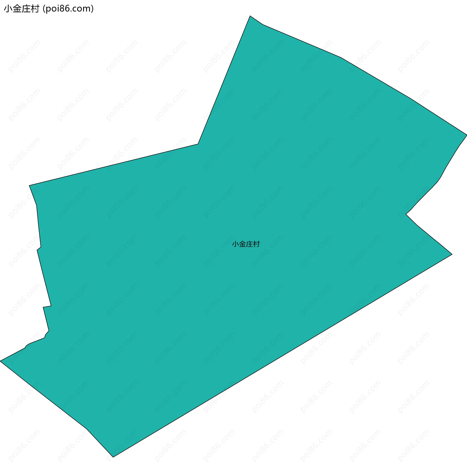 小金庄村边界地图