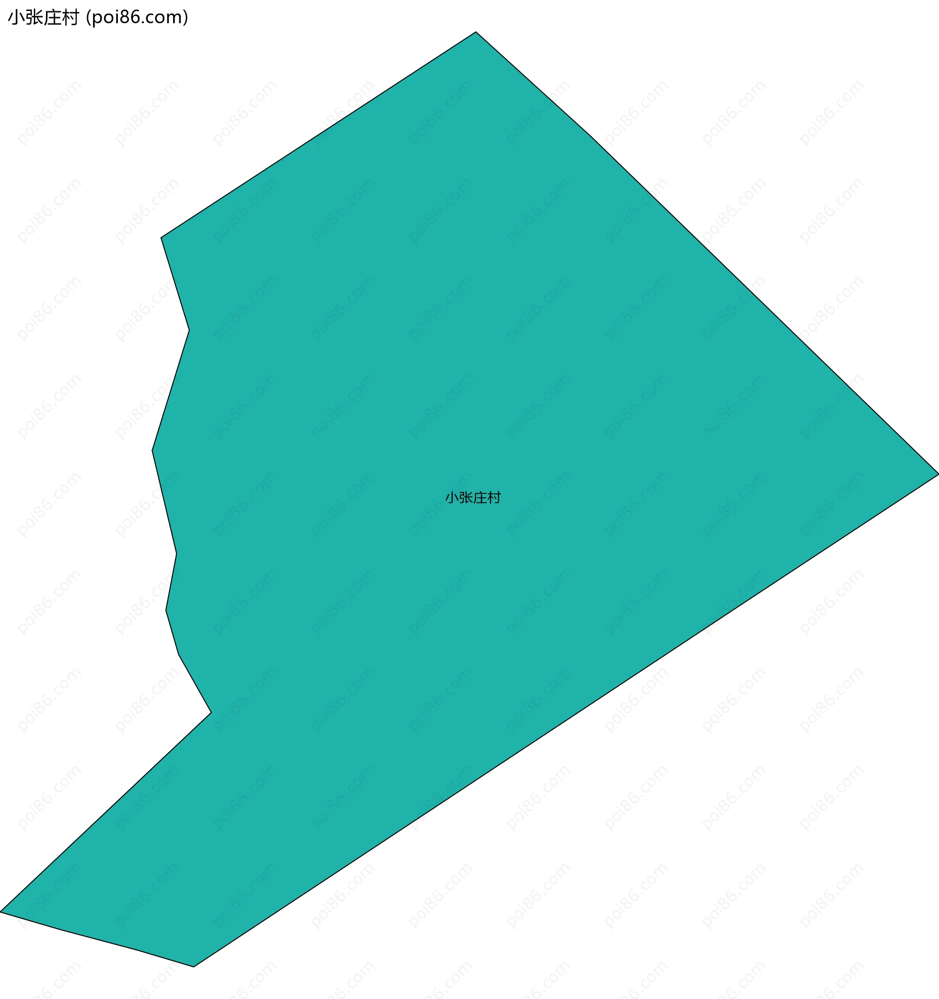 小张庄村边界地图