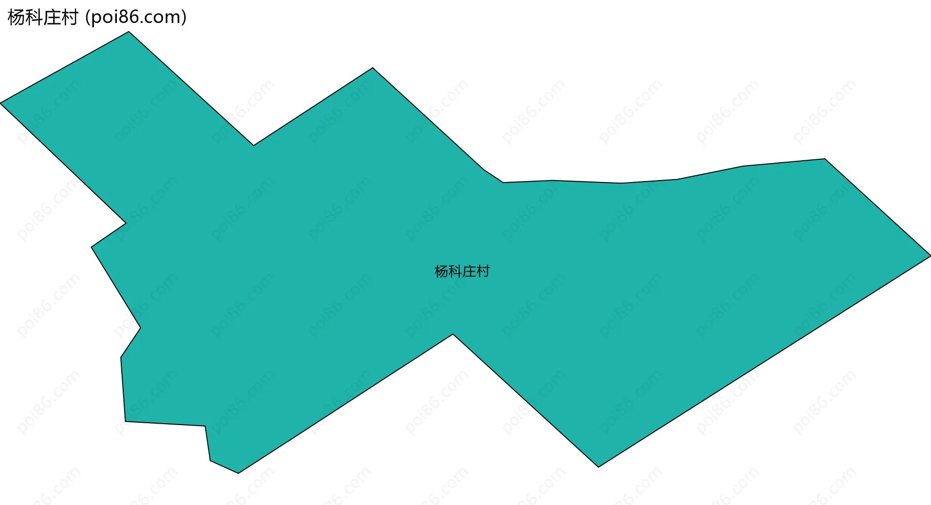 杨科庄村边界地图