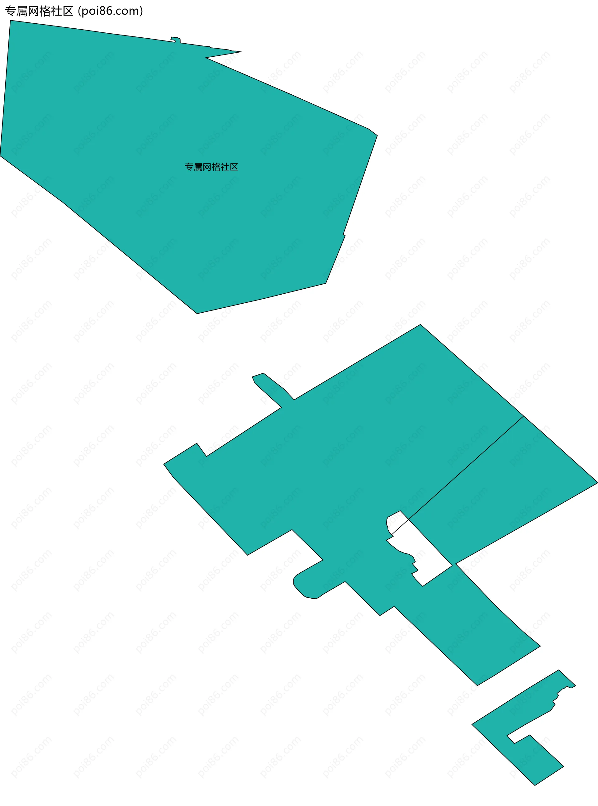专属网格社区边界地图