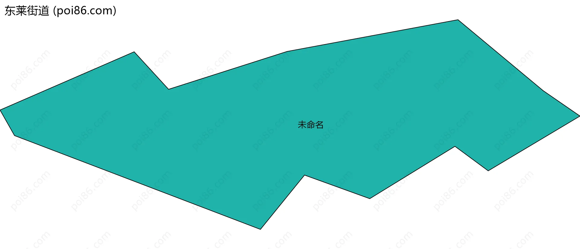 东莱街道边界地图(五级行政区划)