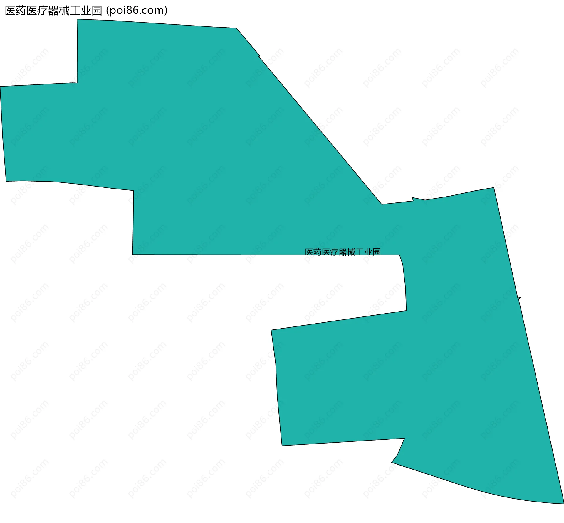 医药医疗器械工业园边界地图