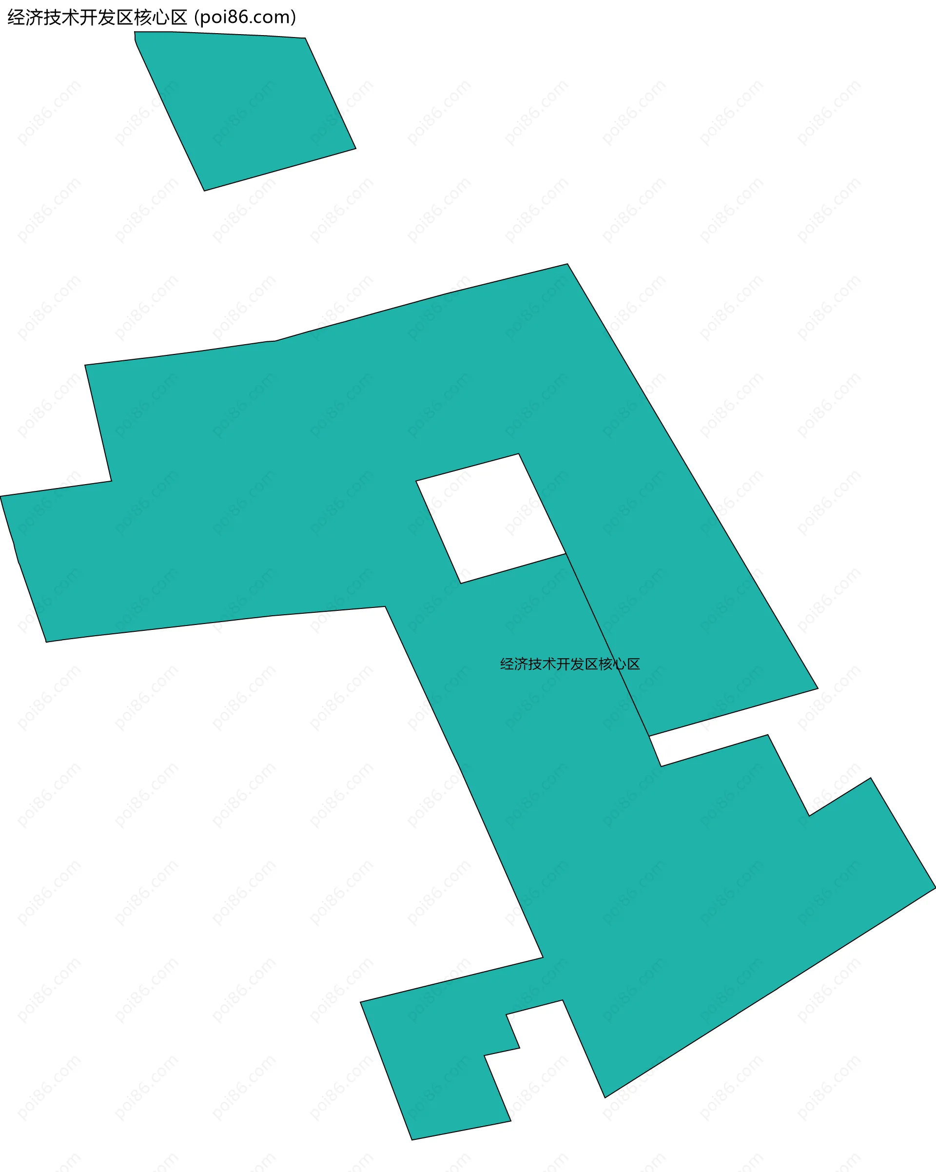 经济技术开发区核心区边界地图