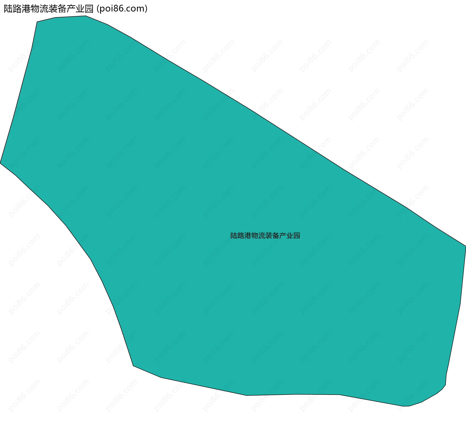 陆路港物流装备产业园边界地图
