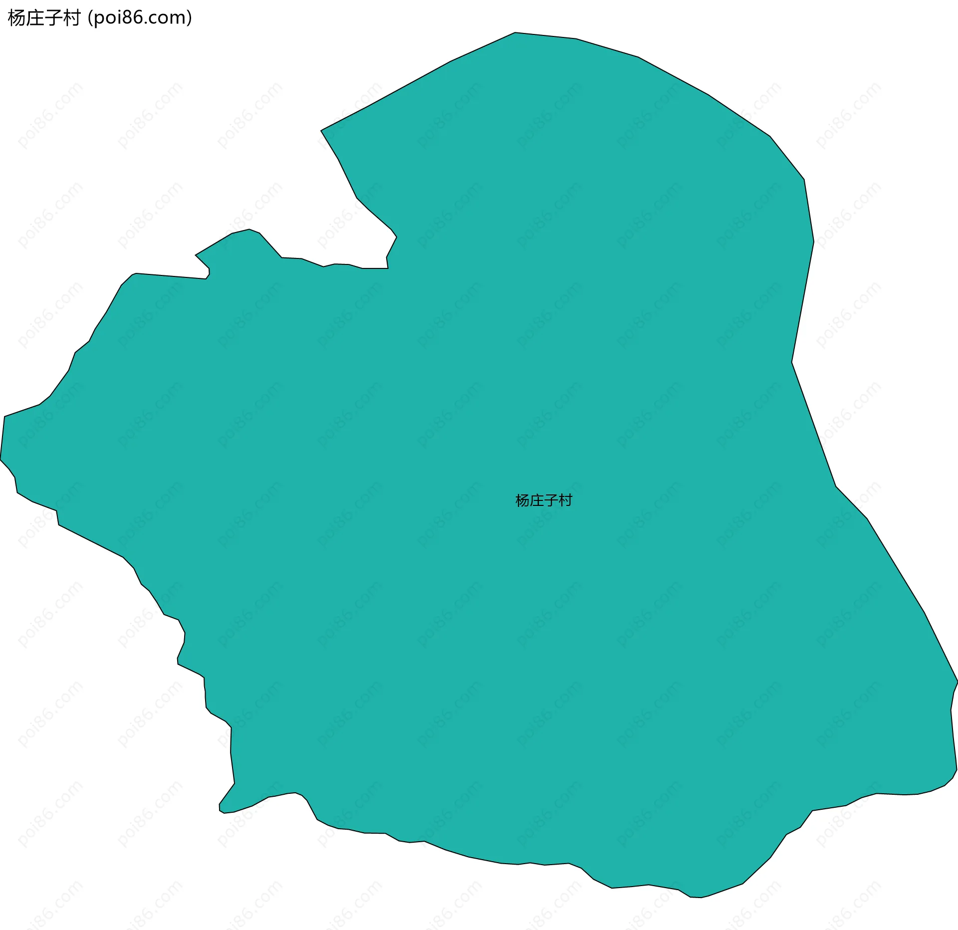 杨庄子村边界地图