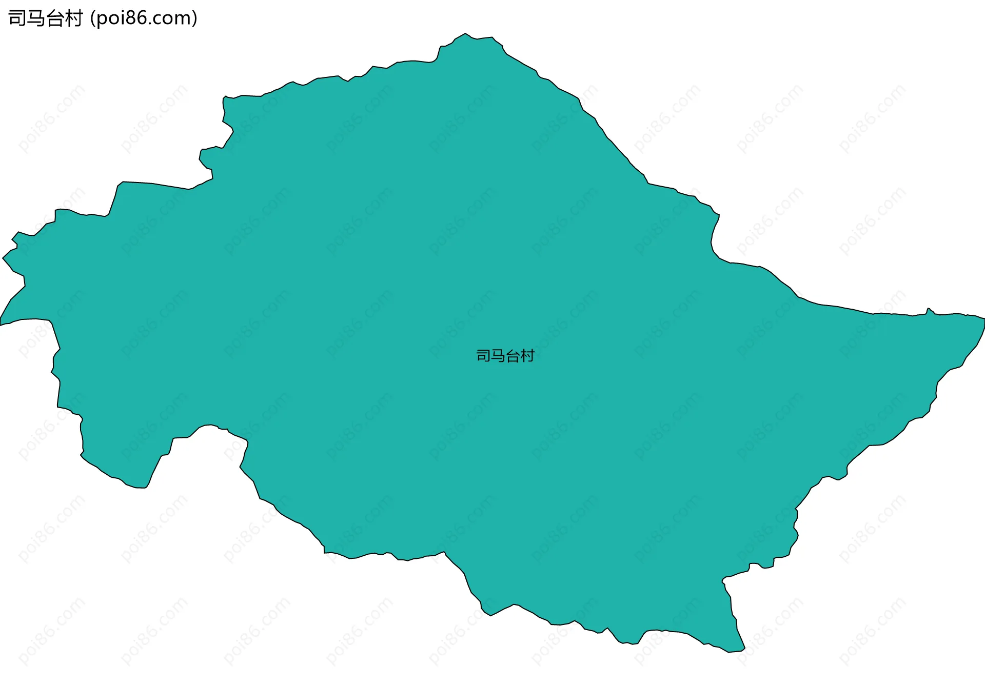 司马台村边界地图