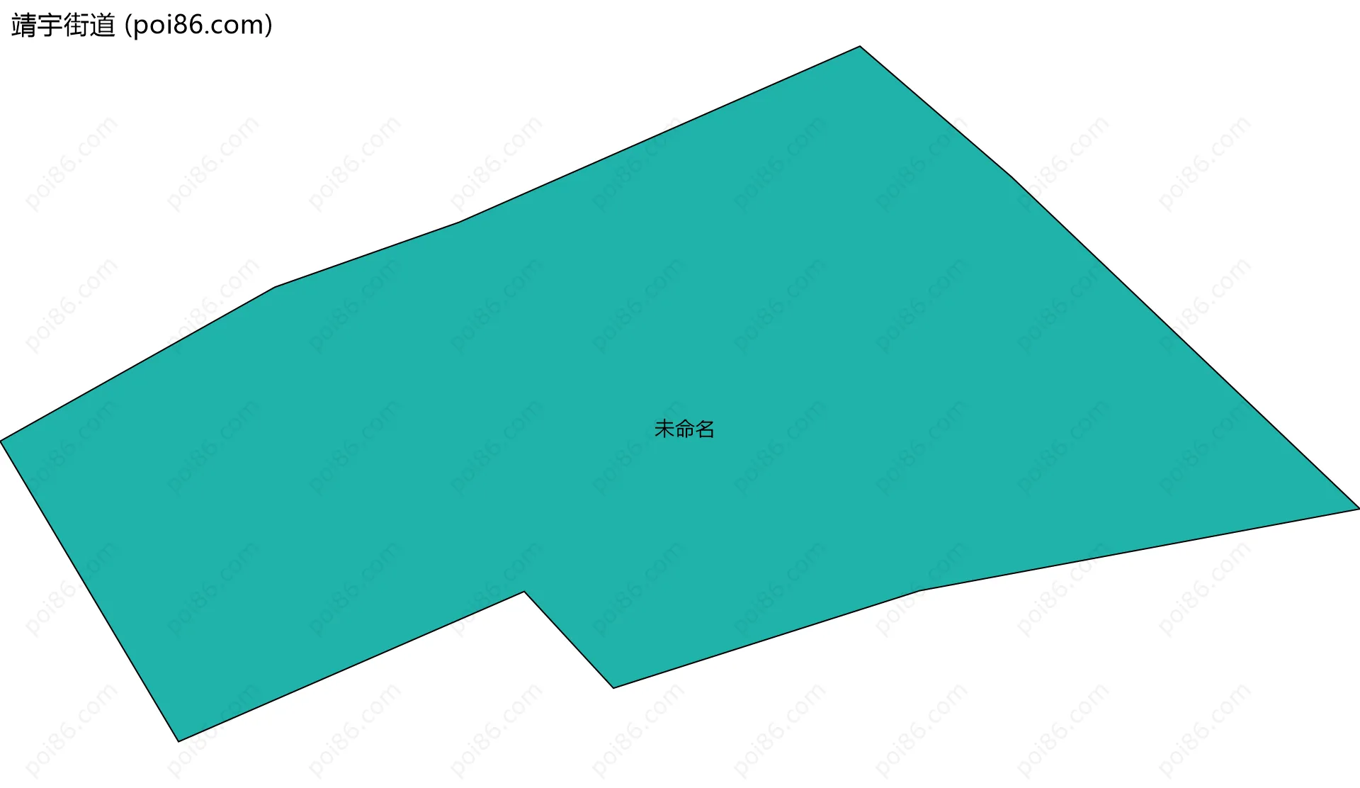 靖宇街道边界地图(五级行政区划)