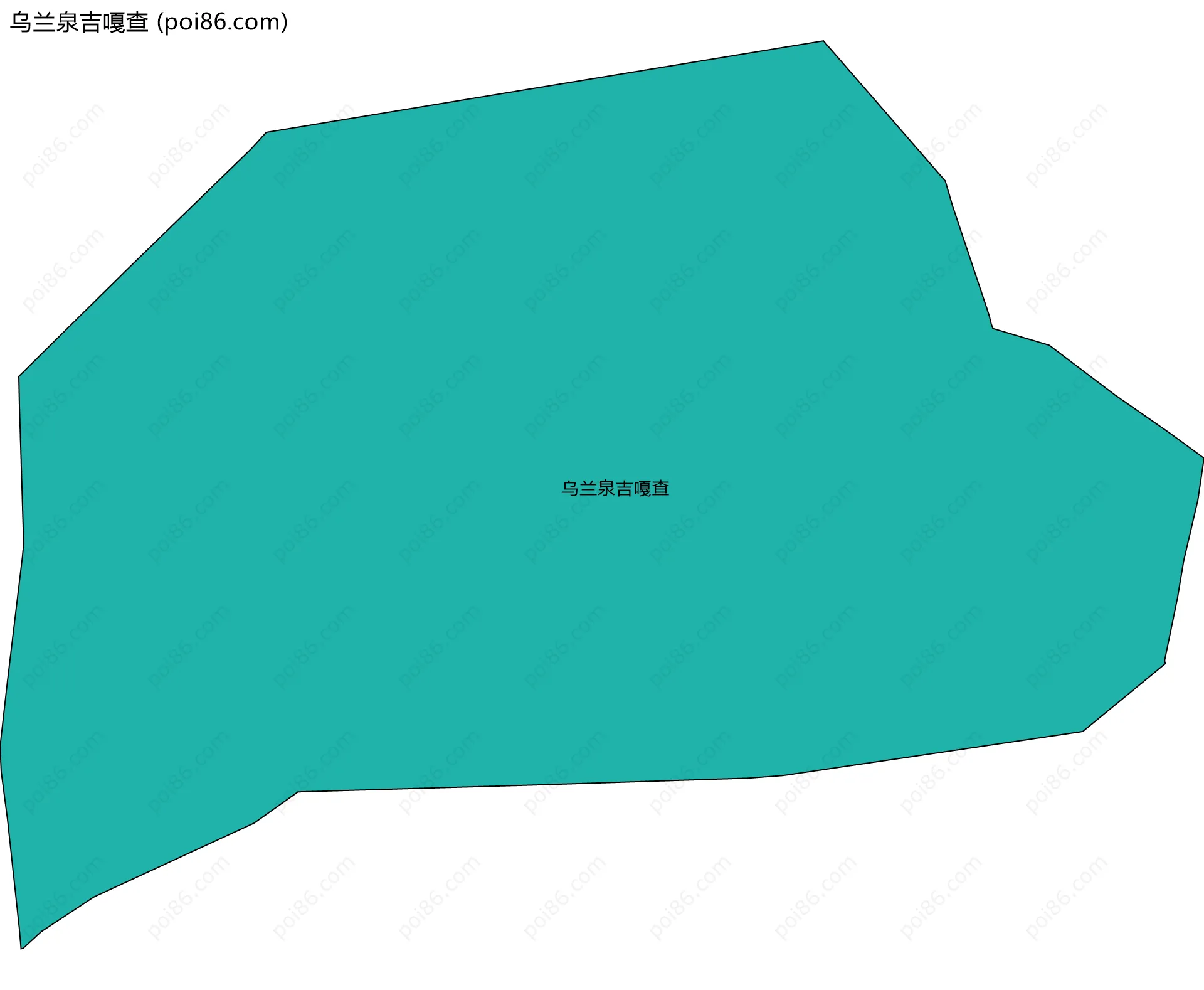 乌兰泉吉嘎查边界地图