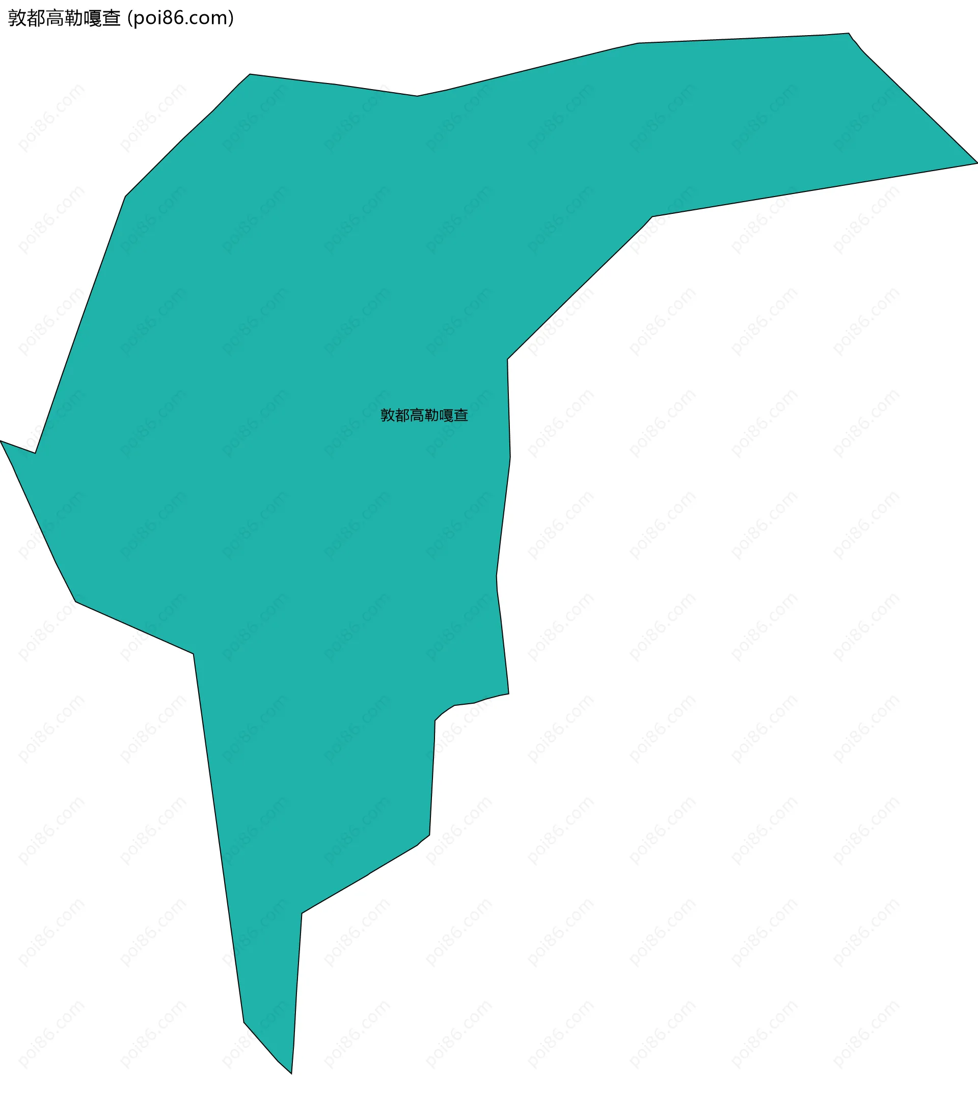 敦都高勒嘎查边界地图