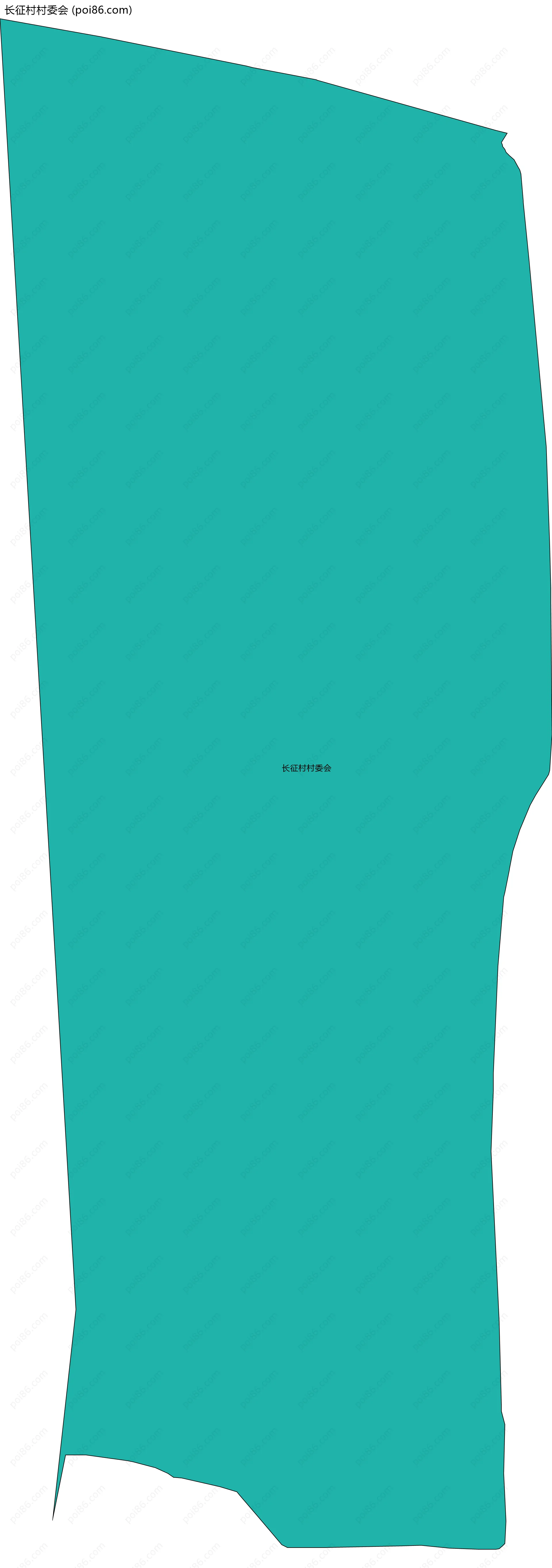 长征村村委会边界地图