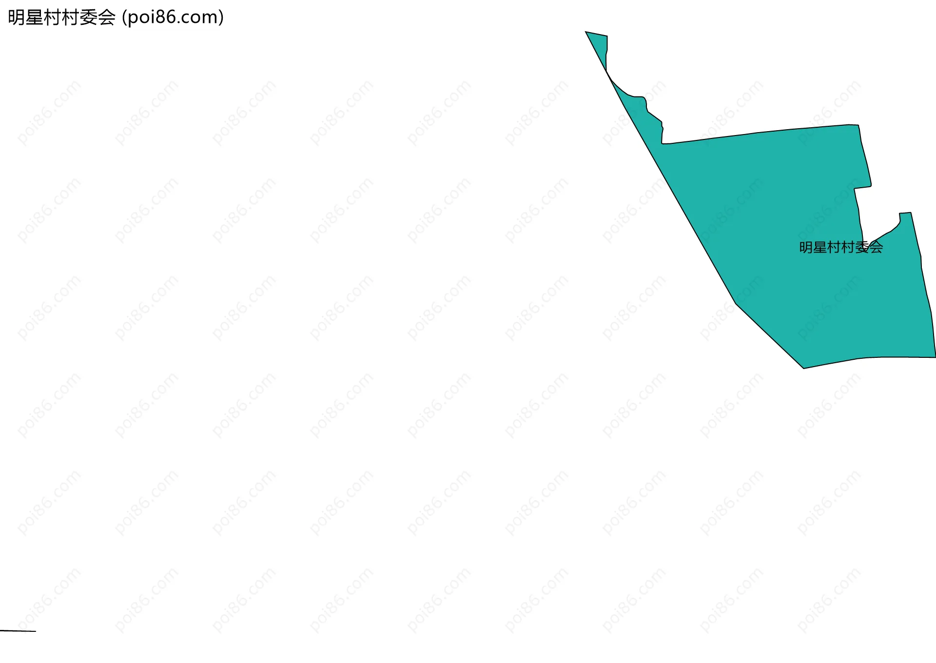 明星村村委会边界地图