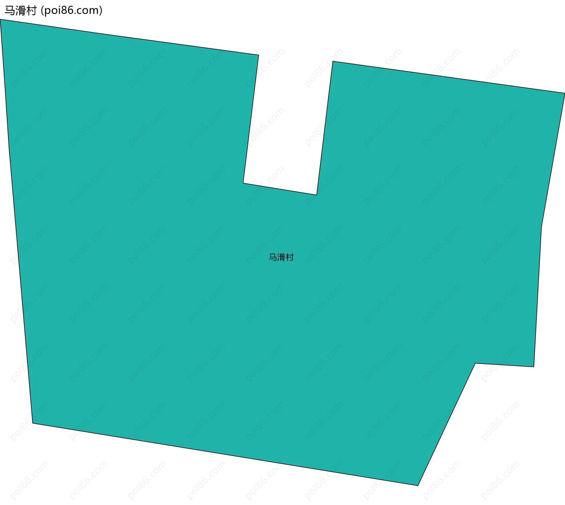 马滑村边界地图