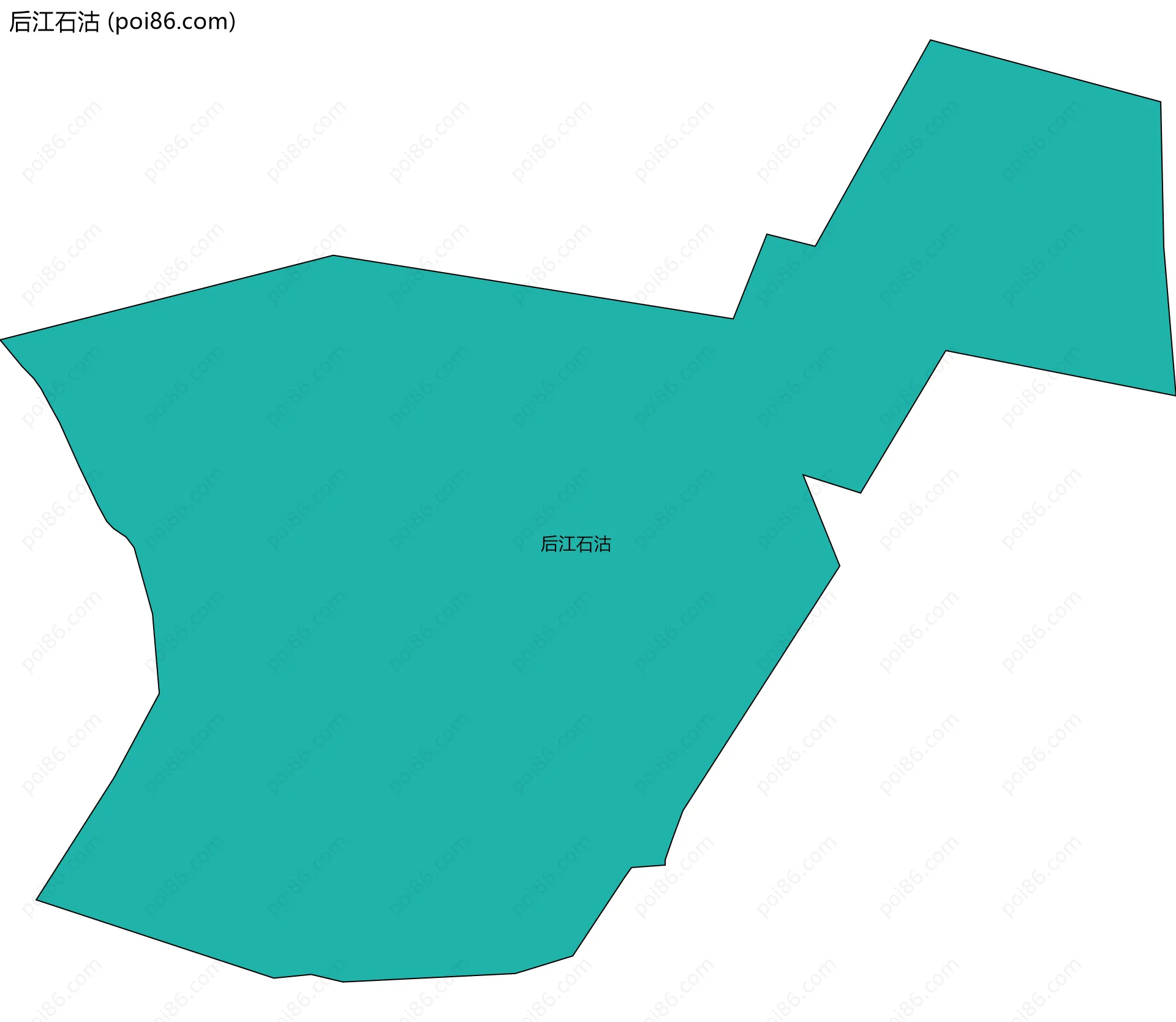 后江石沽边界地图
