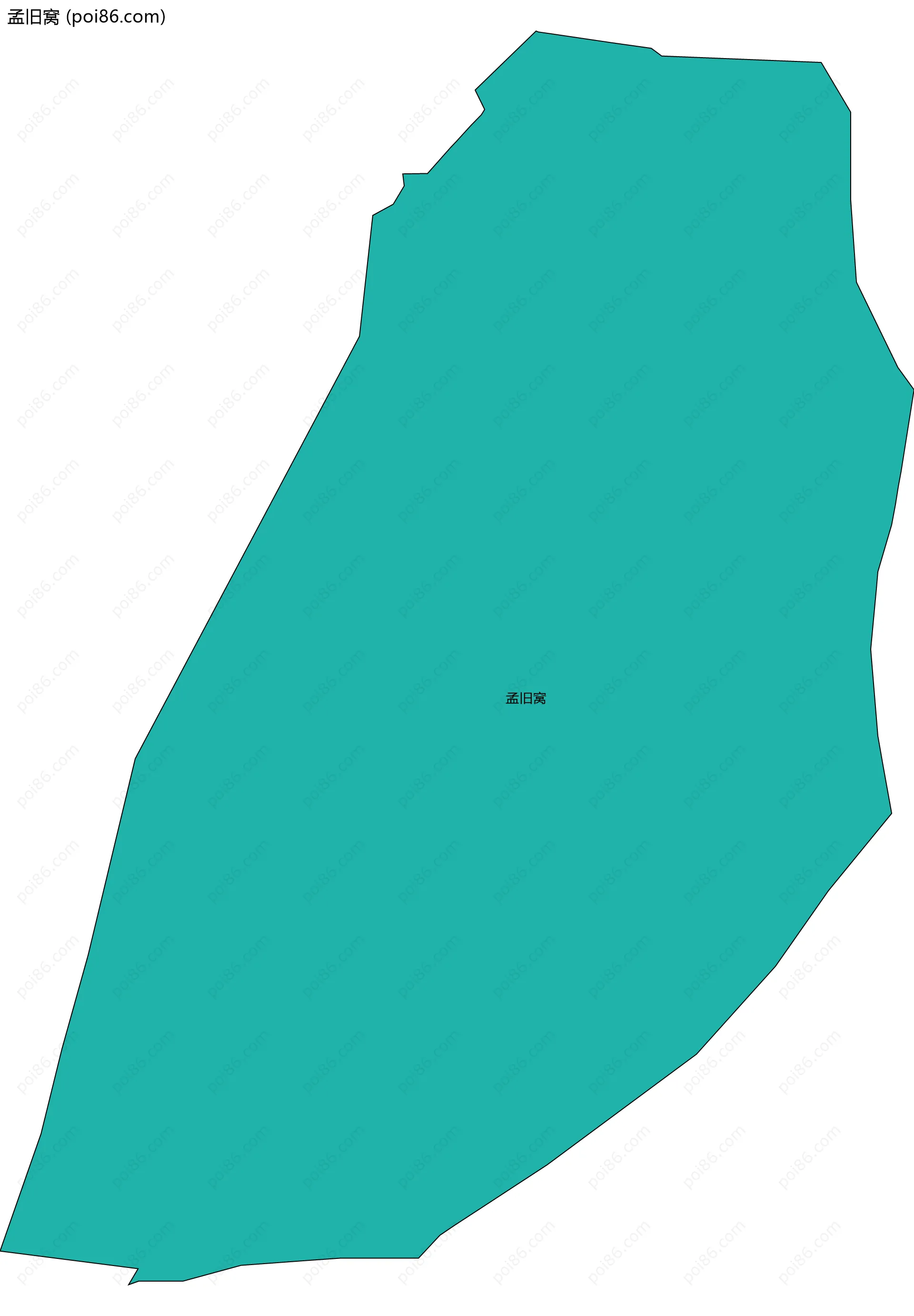 孟旧窝边界地图