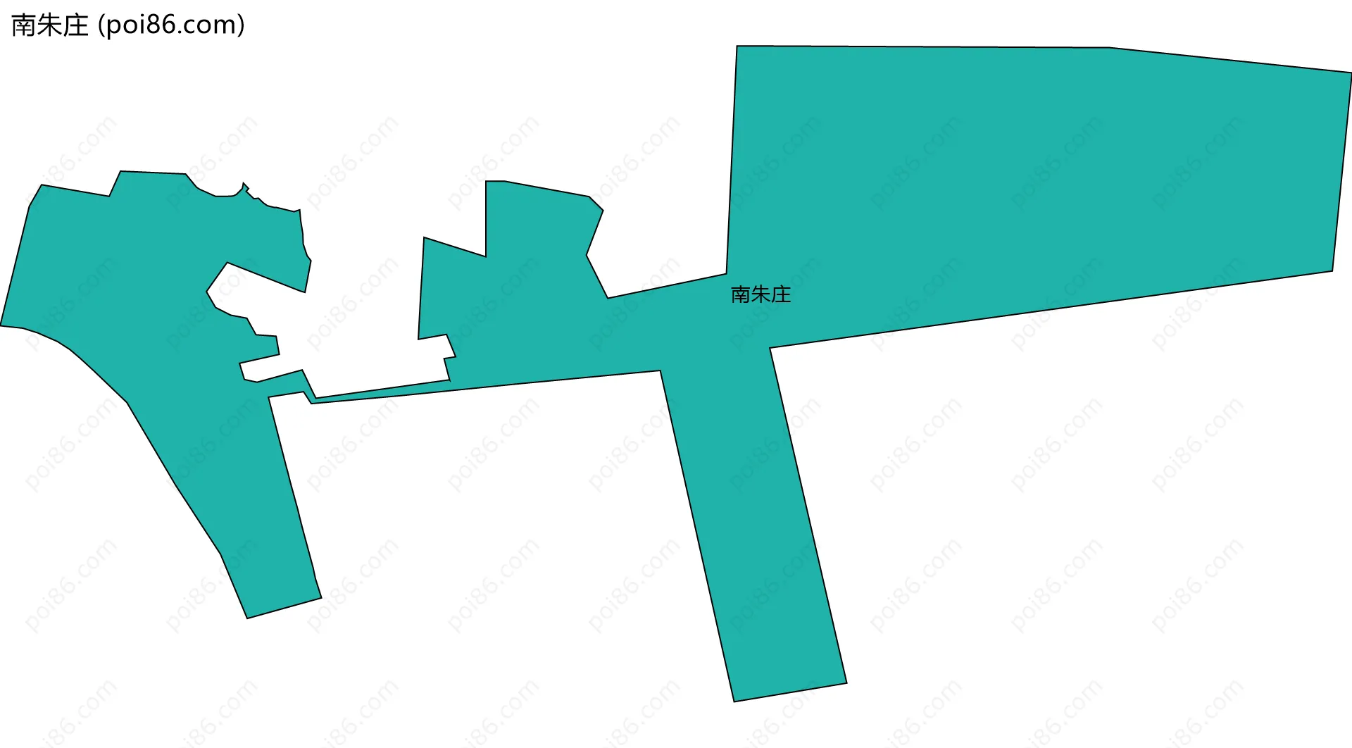 南朱庄边界地图