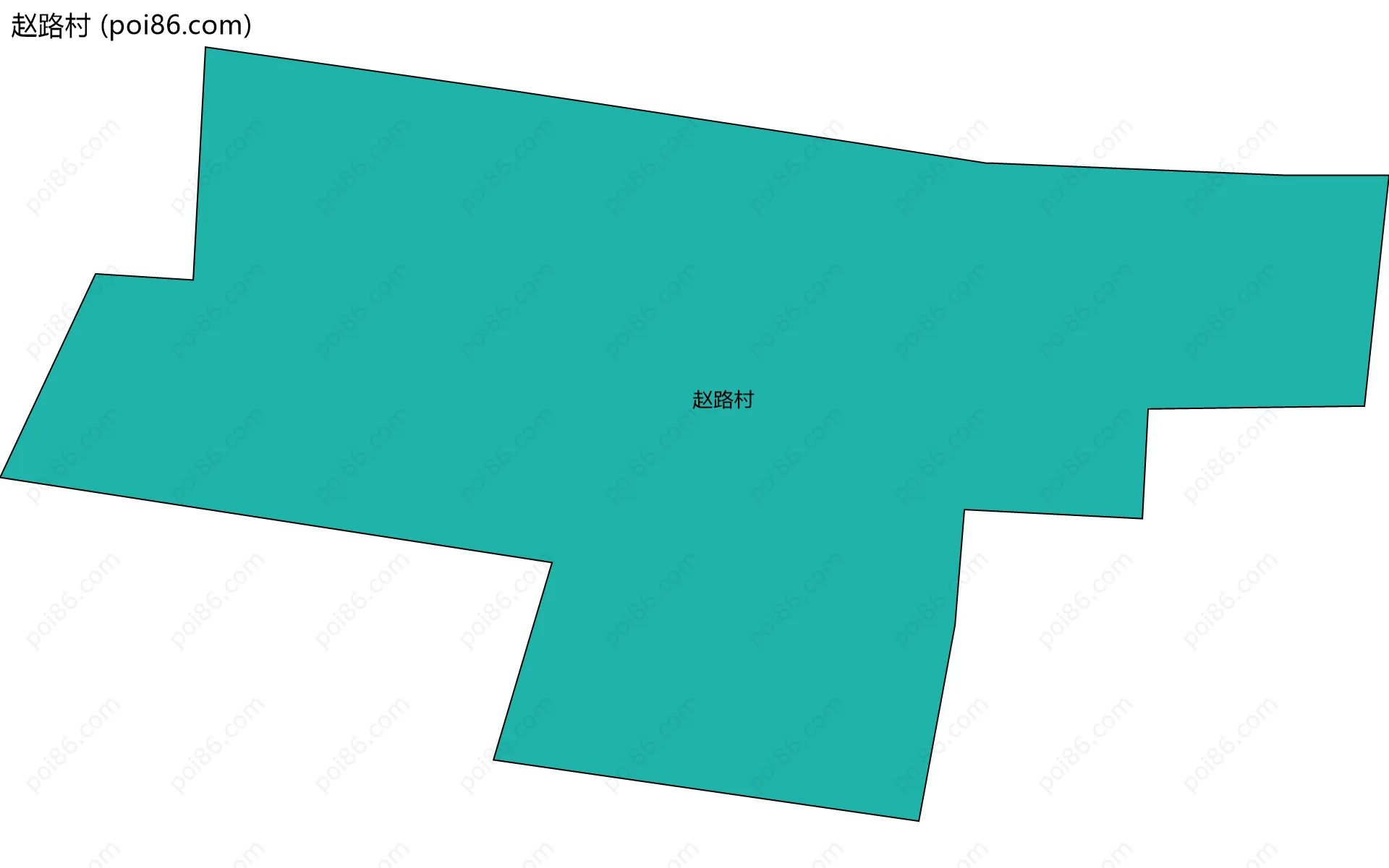 赵路村边界地图