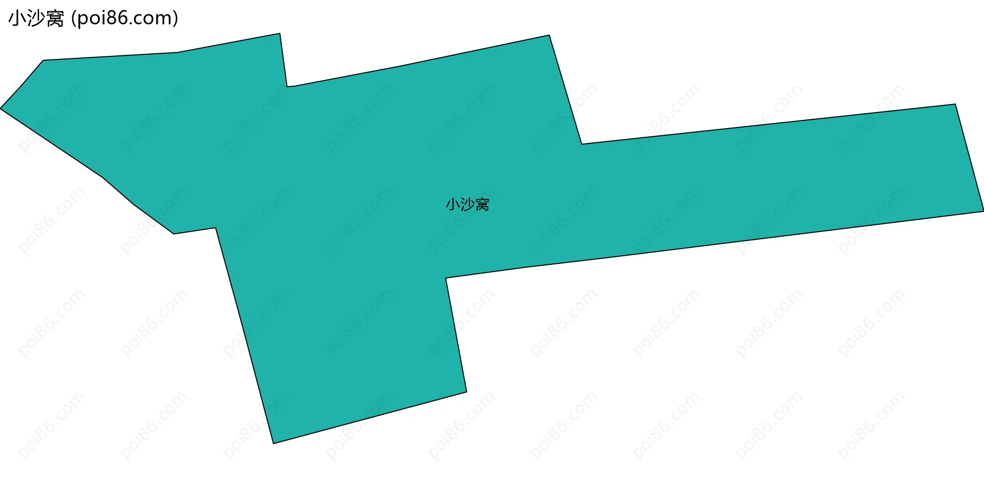 小沙窝边界地图