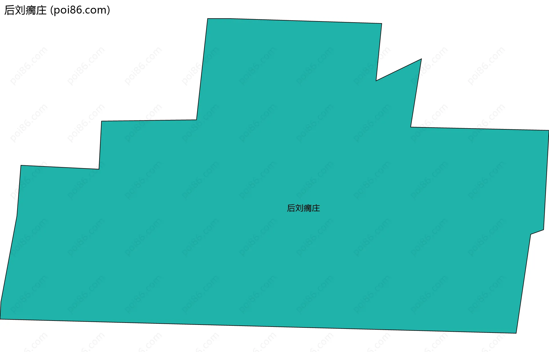 后刘瘸庄边界地图