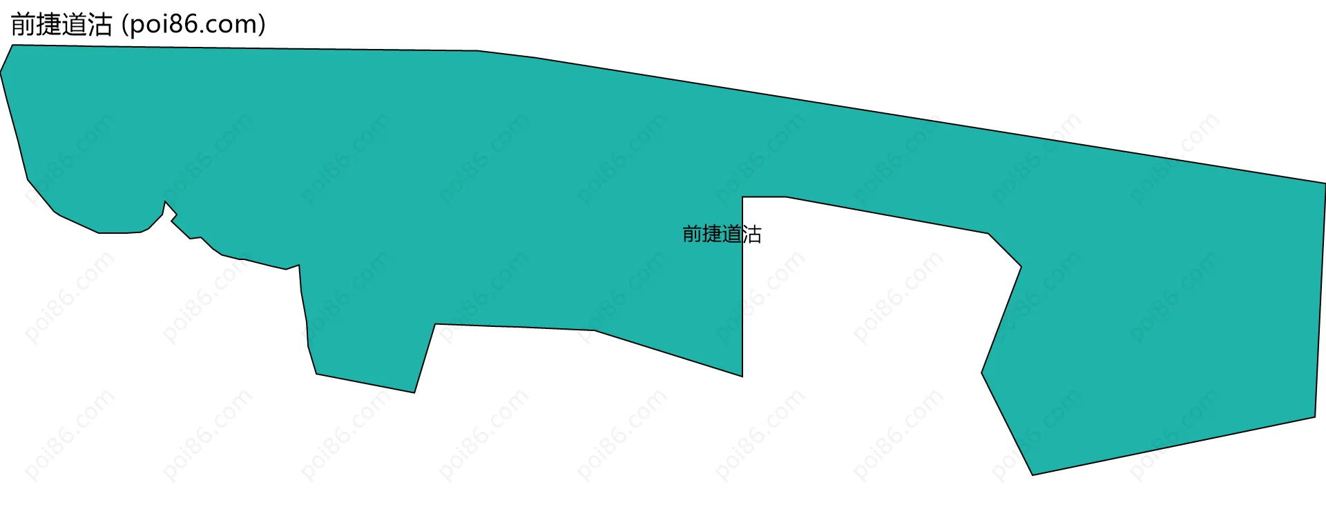 前捷道沽边界地图