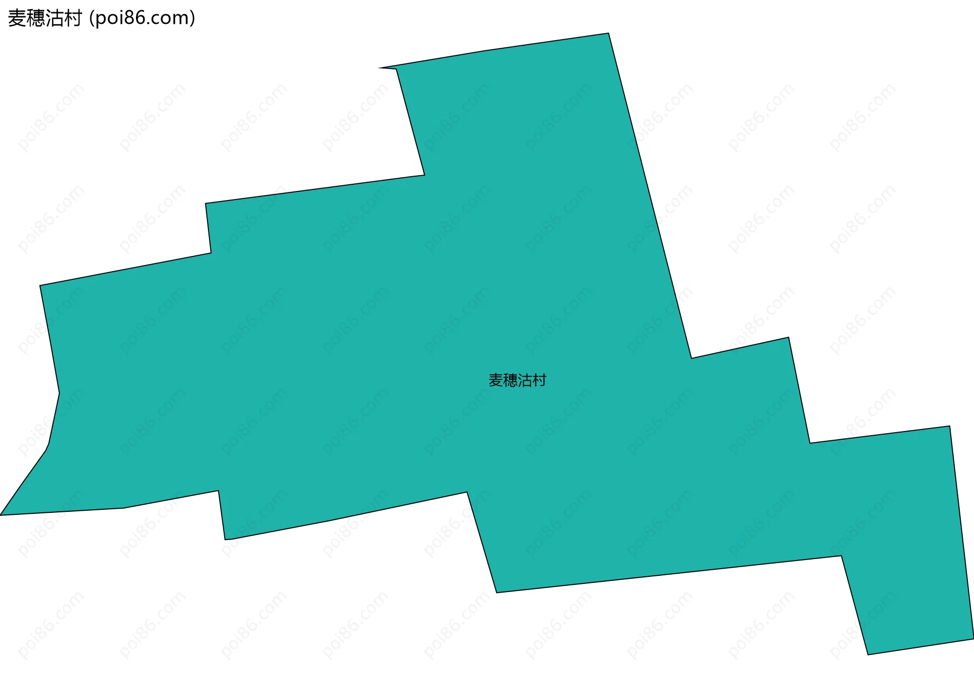 麦穗沽村边界地图