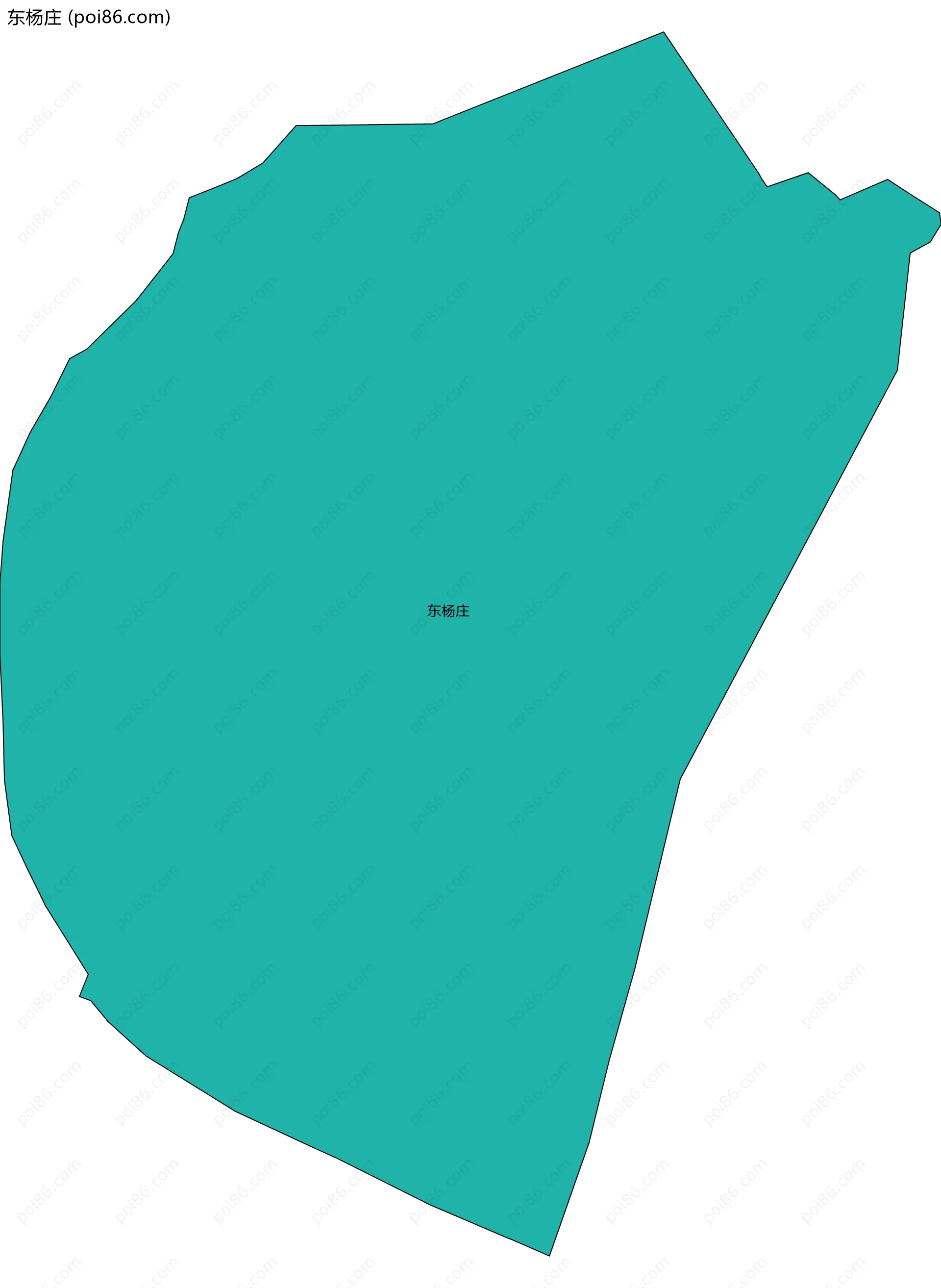 东杨庄边界地图