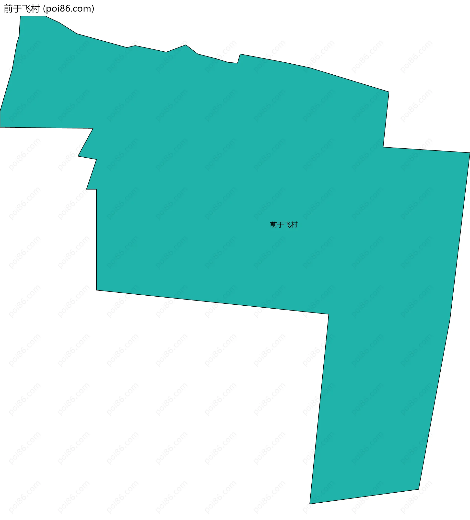 前于飞村边界地图