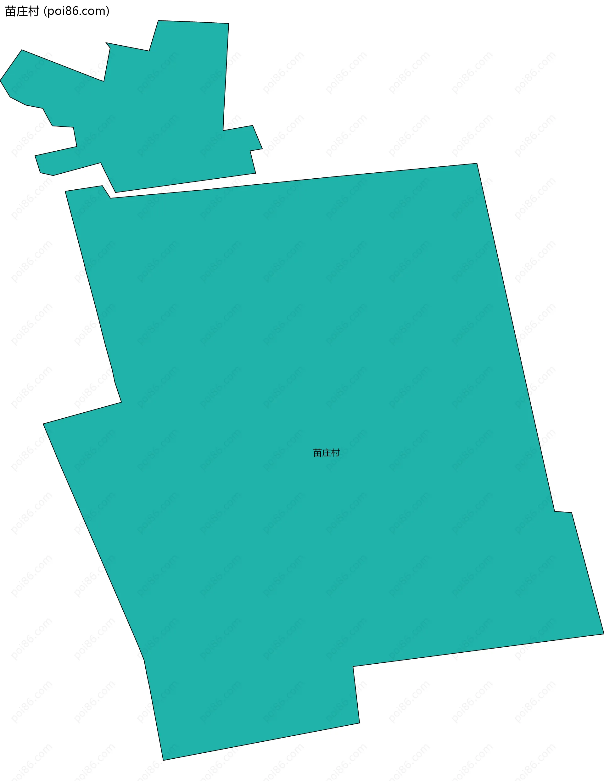 苗庄村边界地图