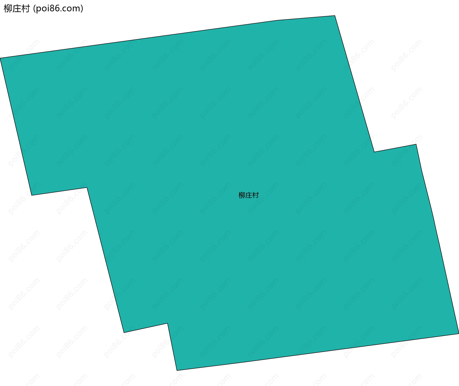 柳庄村边界地图