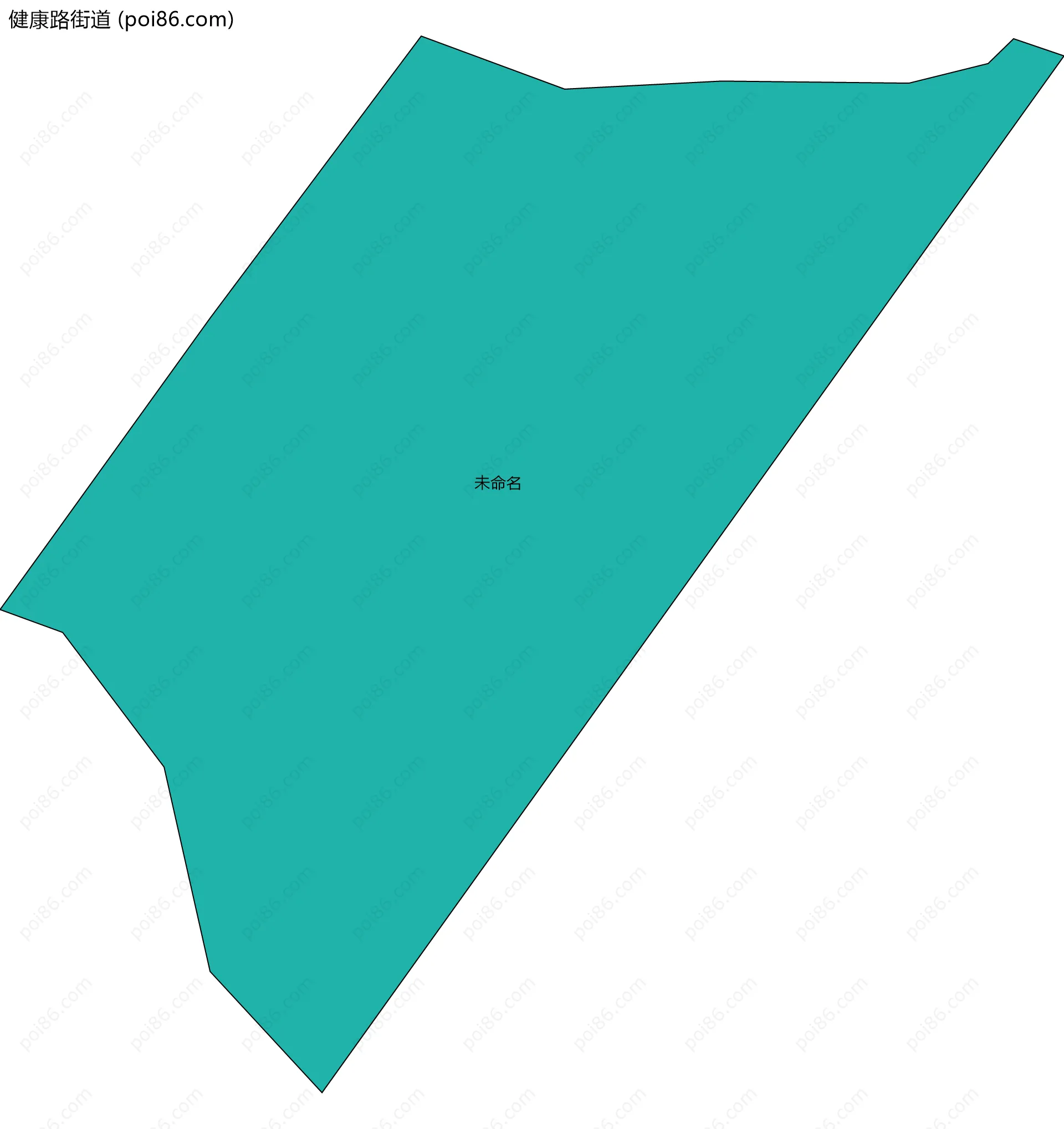 健康路街道边界地图(五级行政区划)