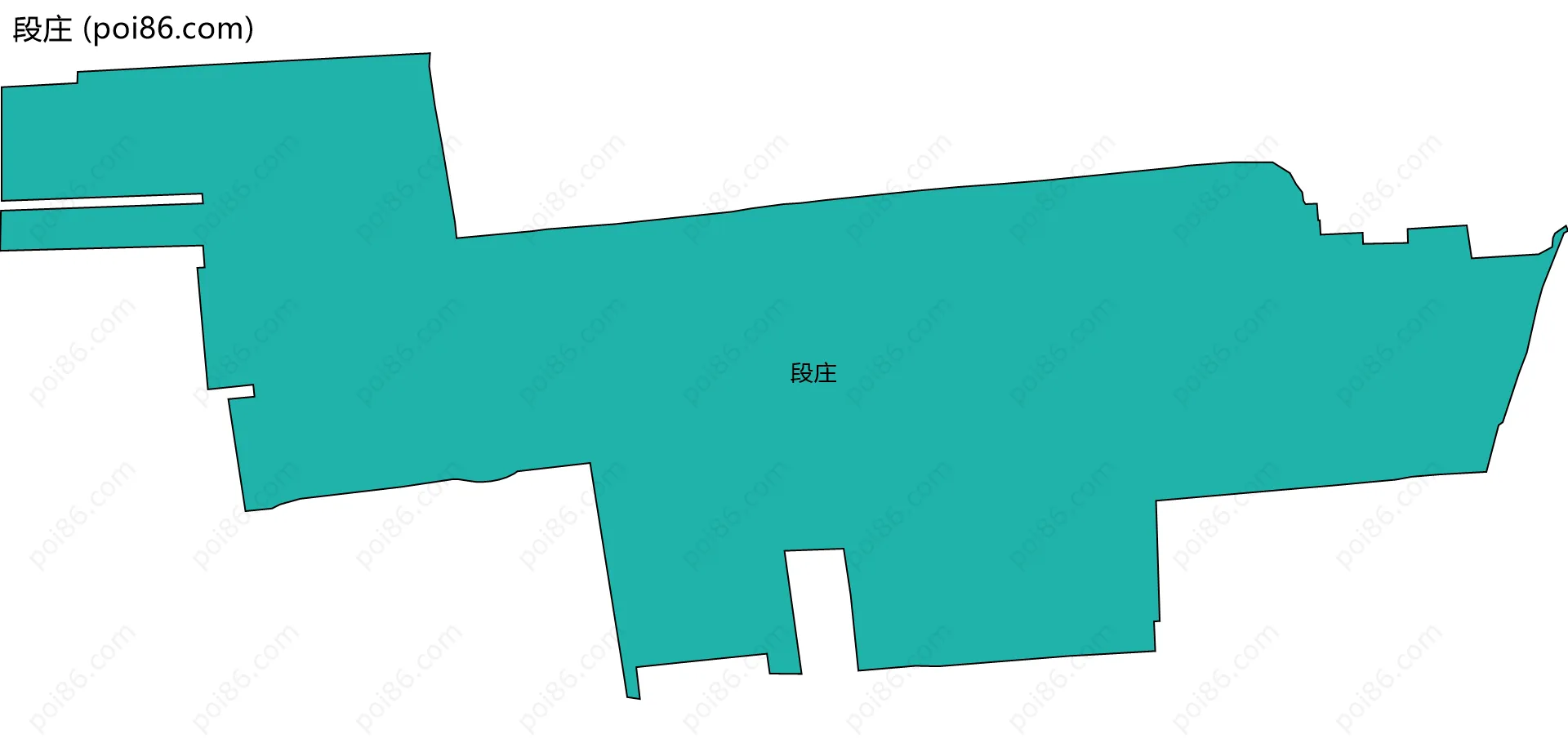 段庄边界地图