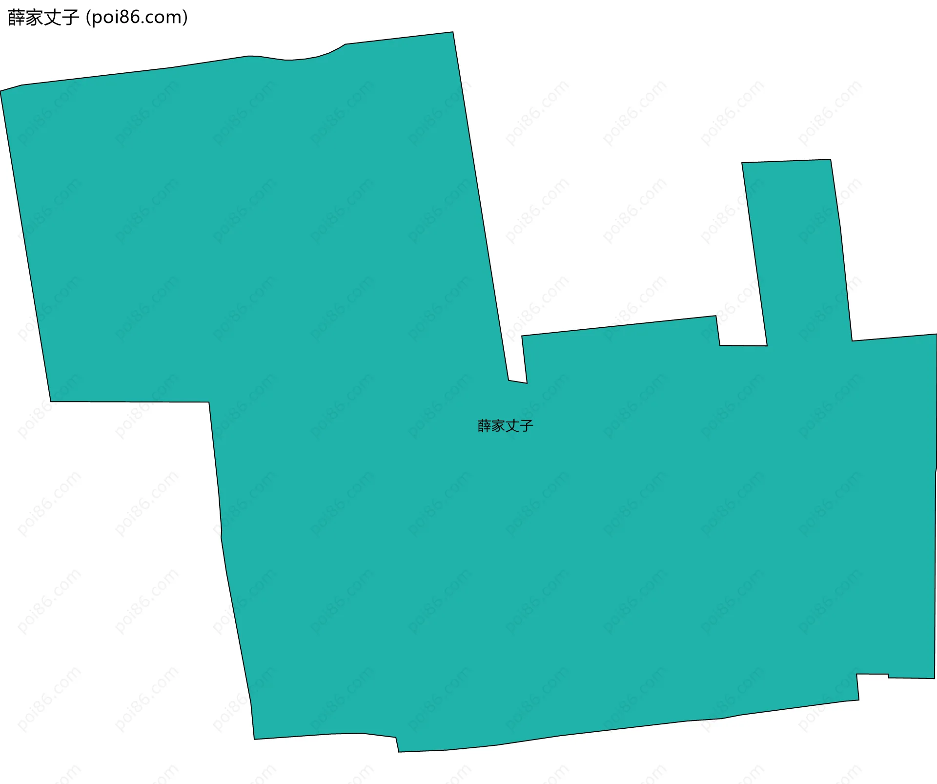 薛家丈子边界地图