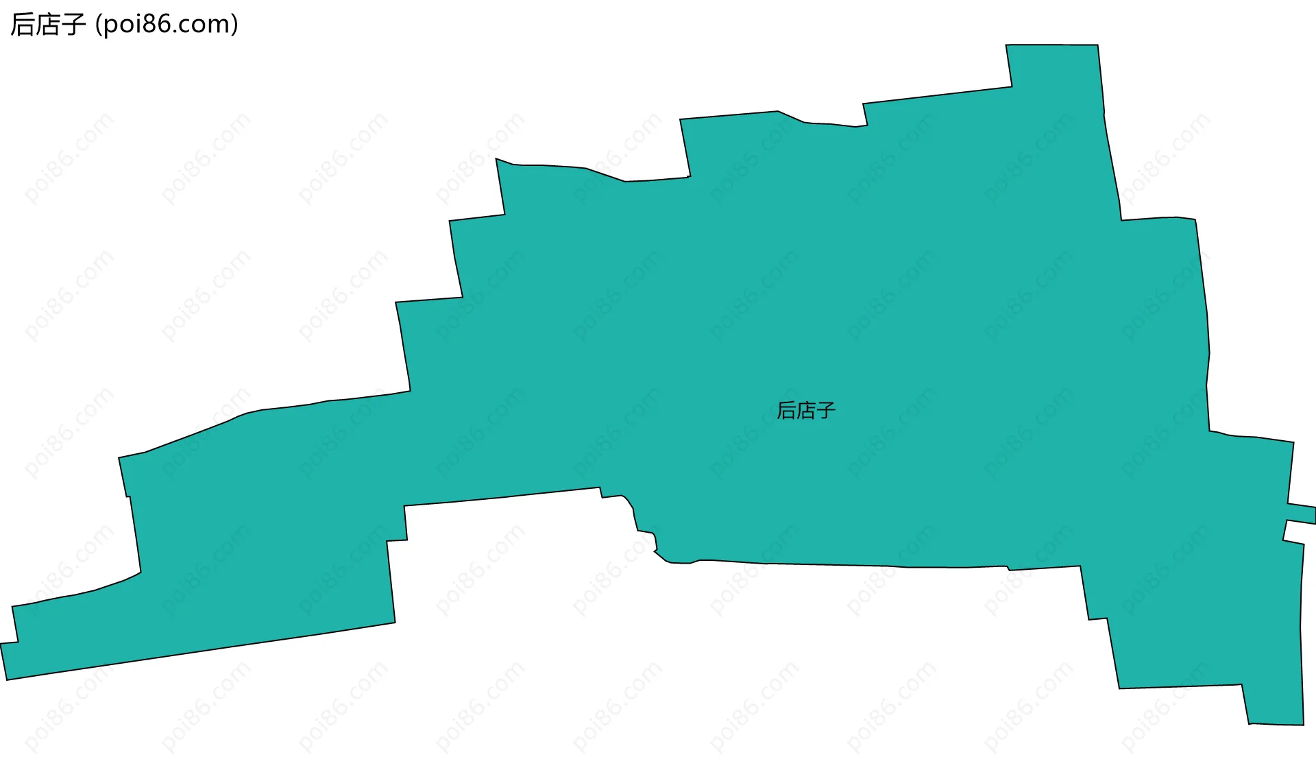 后店子边界地图