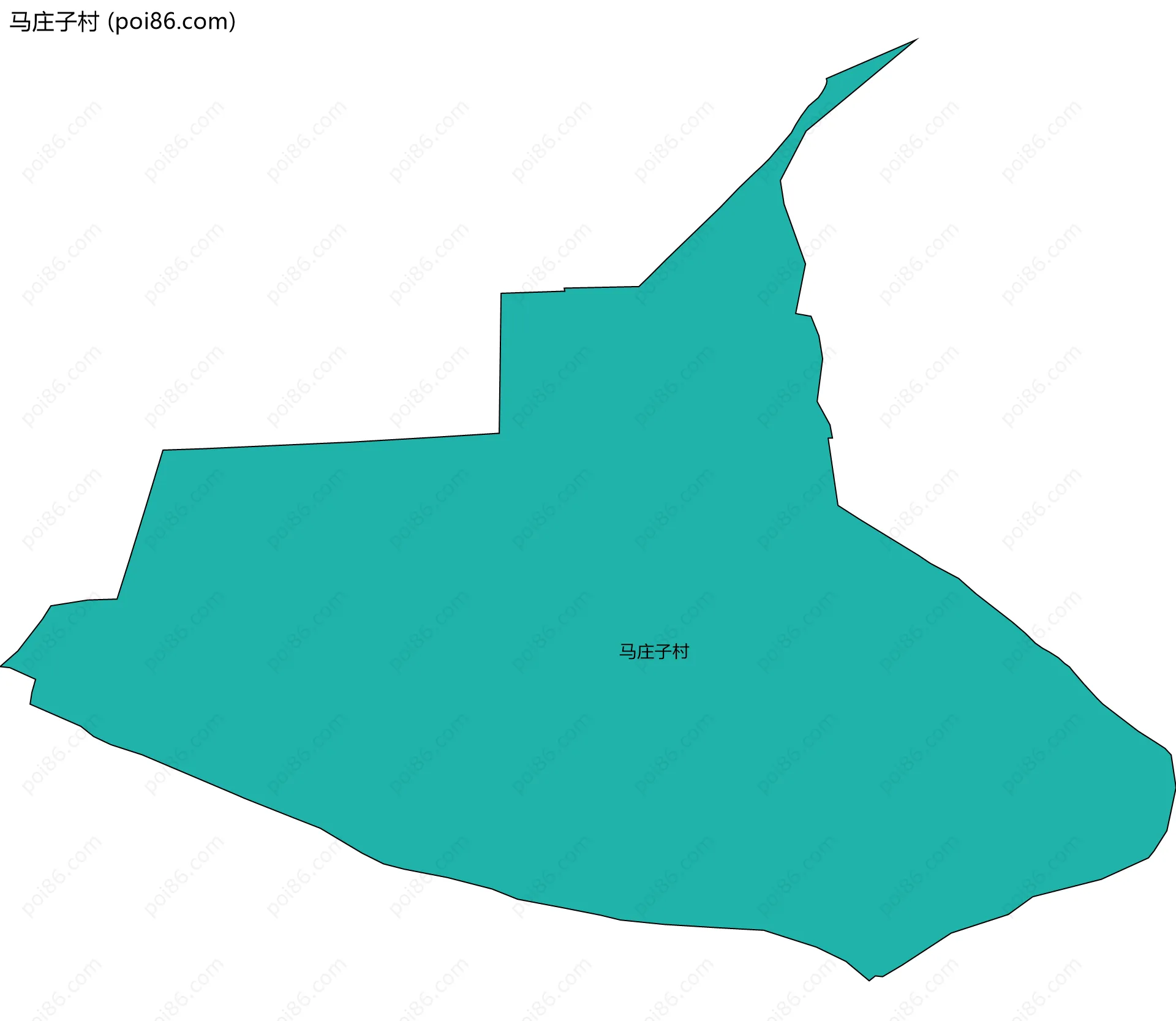 马庄子村边界地图