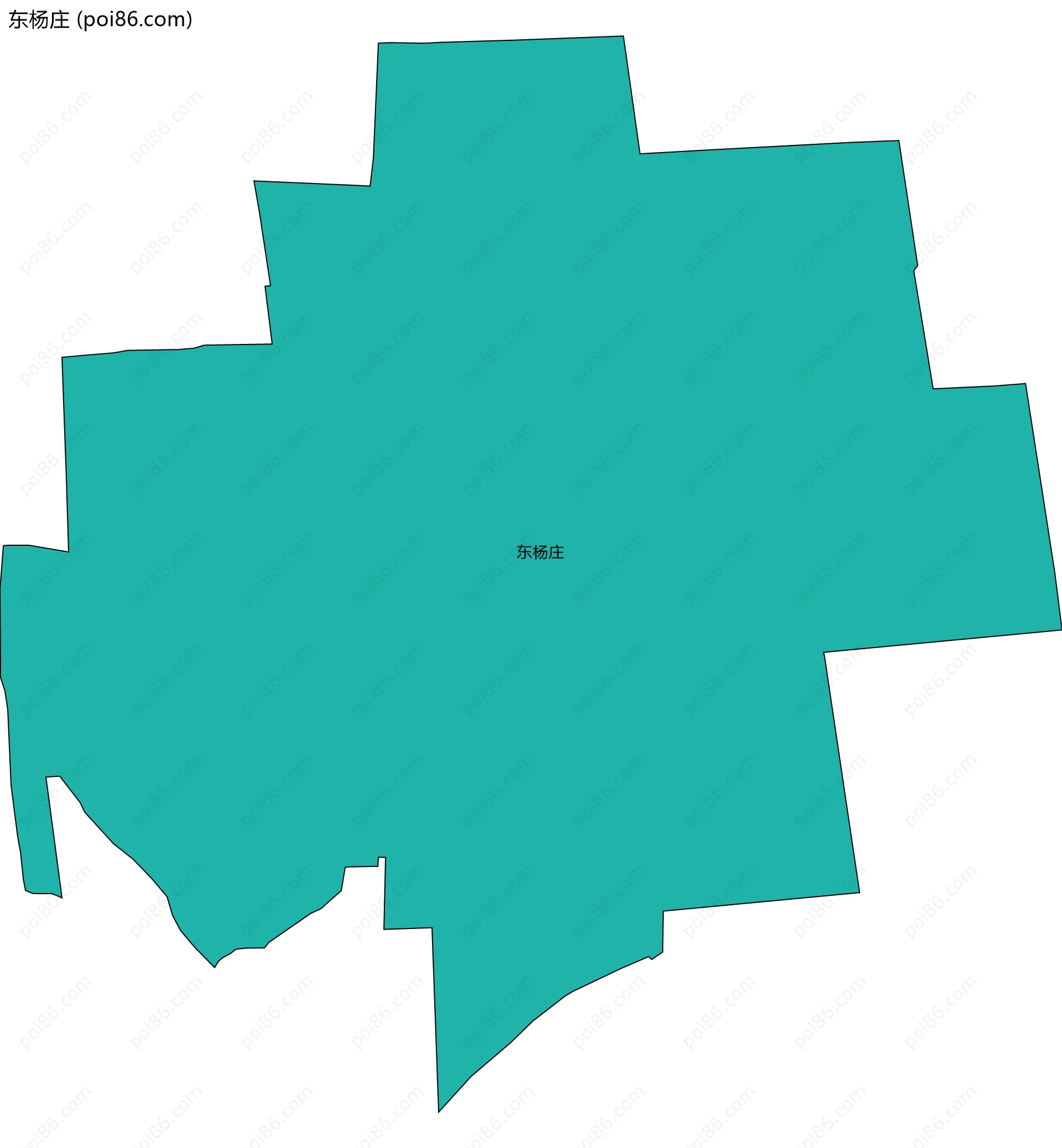 东杨庄边界地图