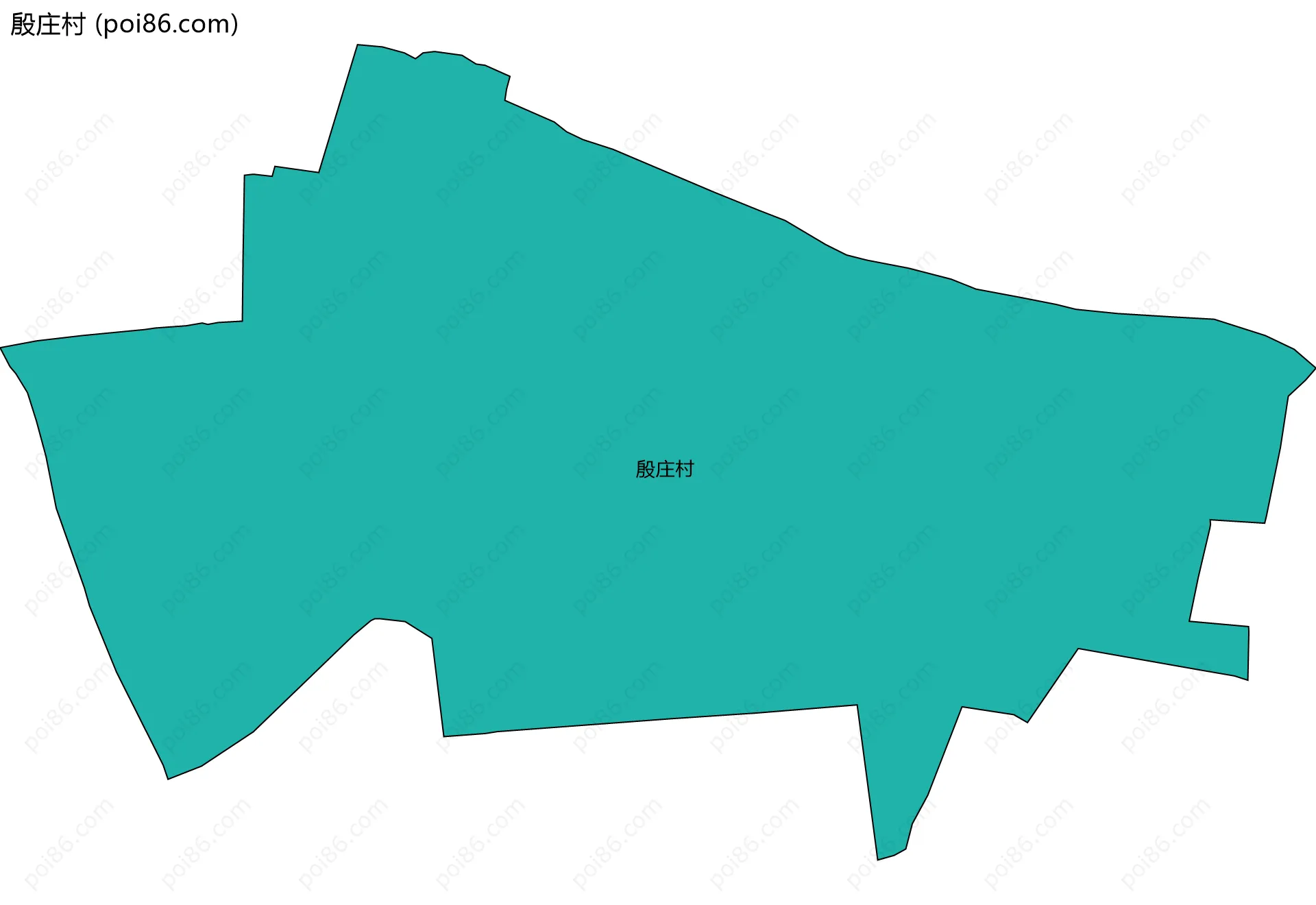 殷庄村边界地图