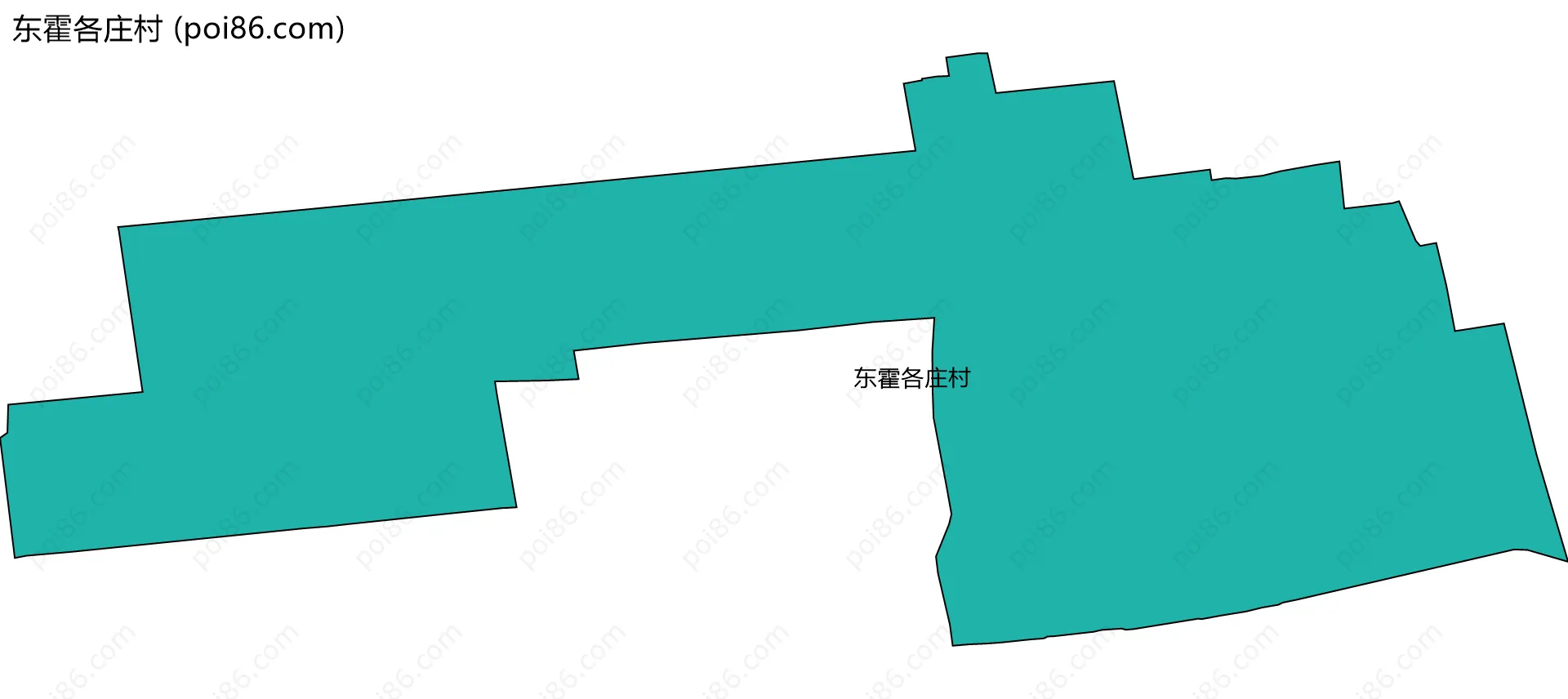 东霍各庄村边界地图