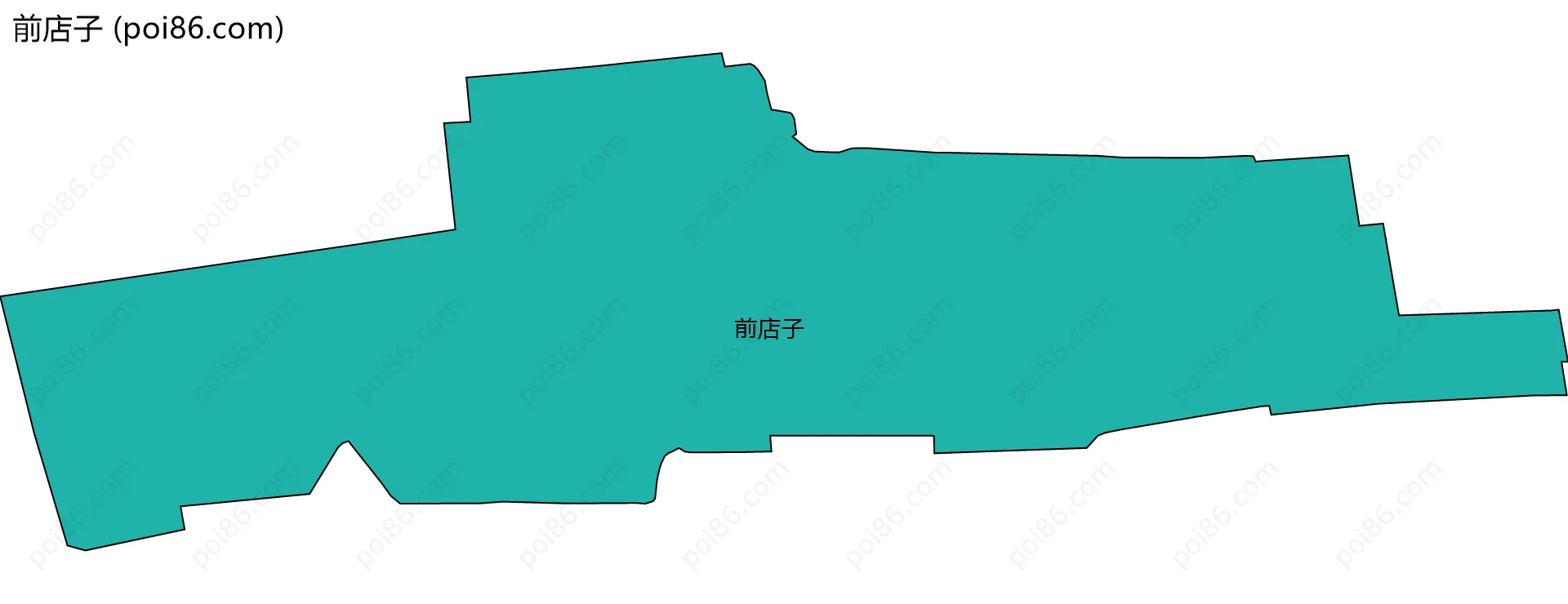 前店子边界地图