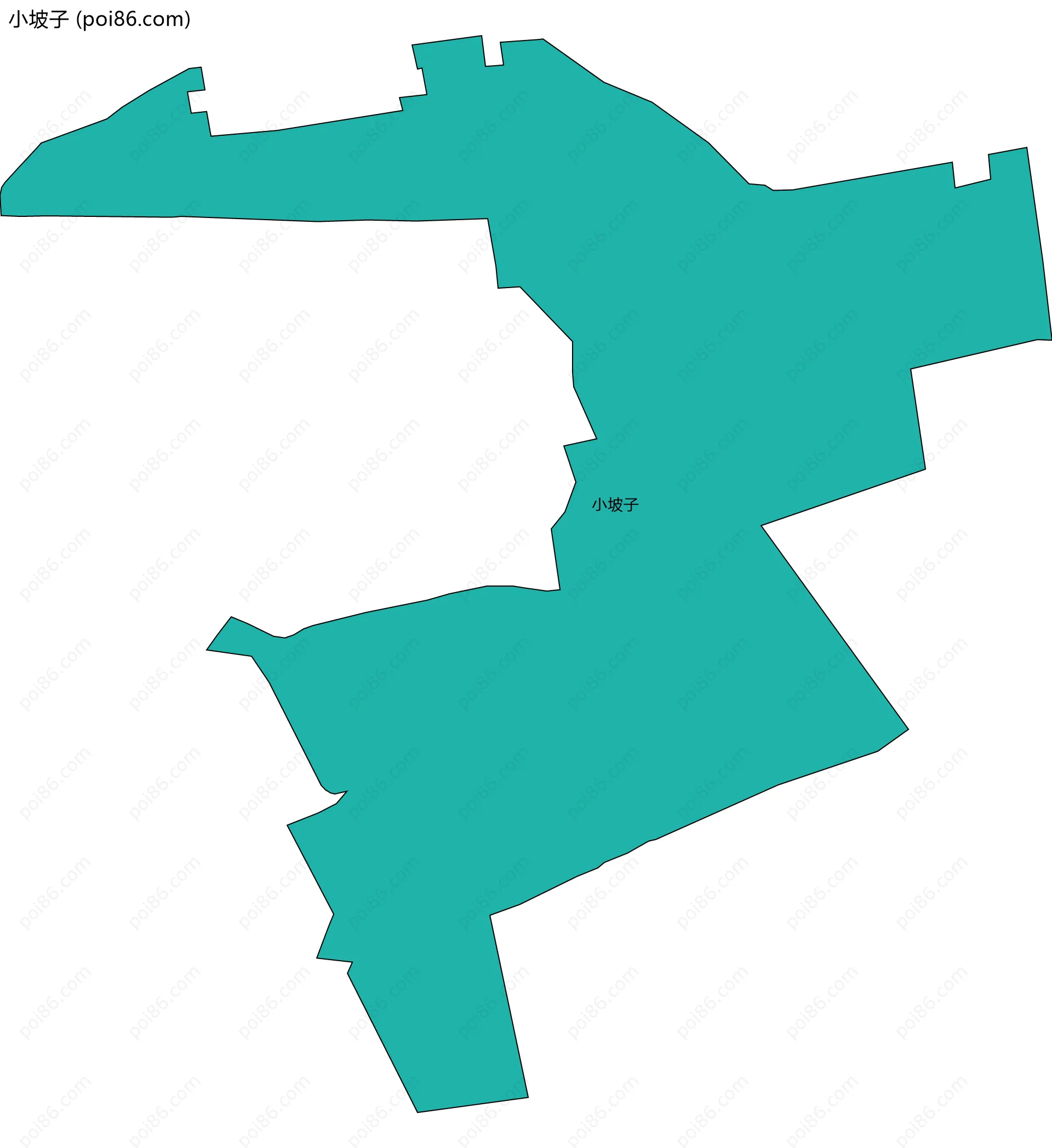 小坡子边界地图