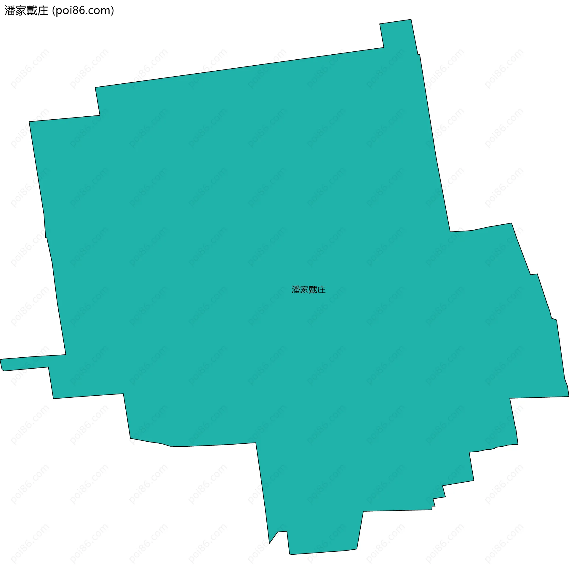 潘家戴庄边界地图